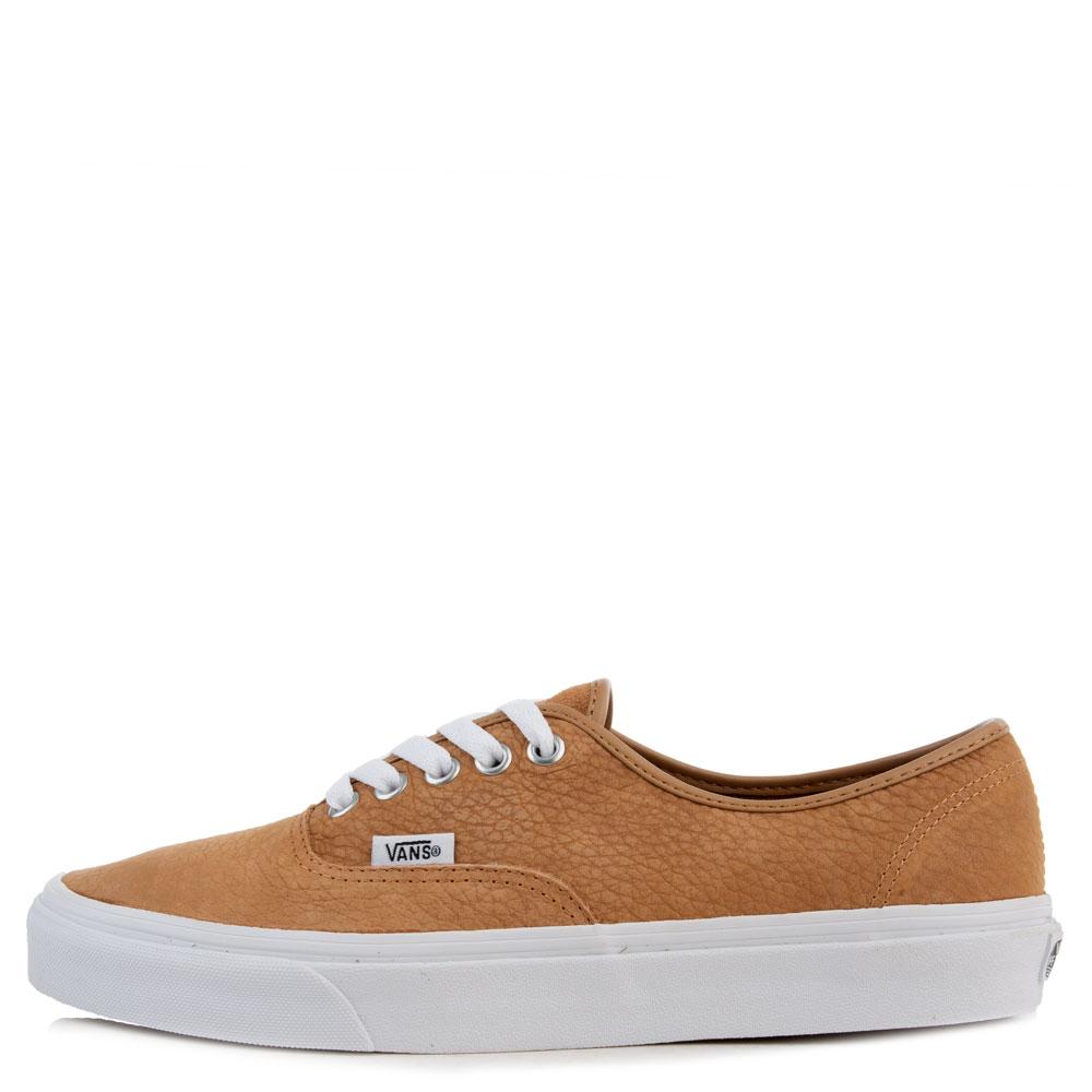 Vans Leather Authentic In Camel in 