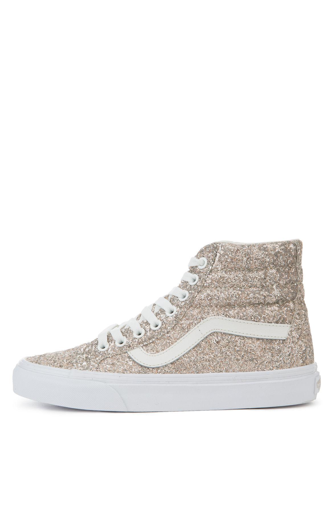 sparkly vans womens high tops