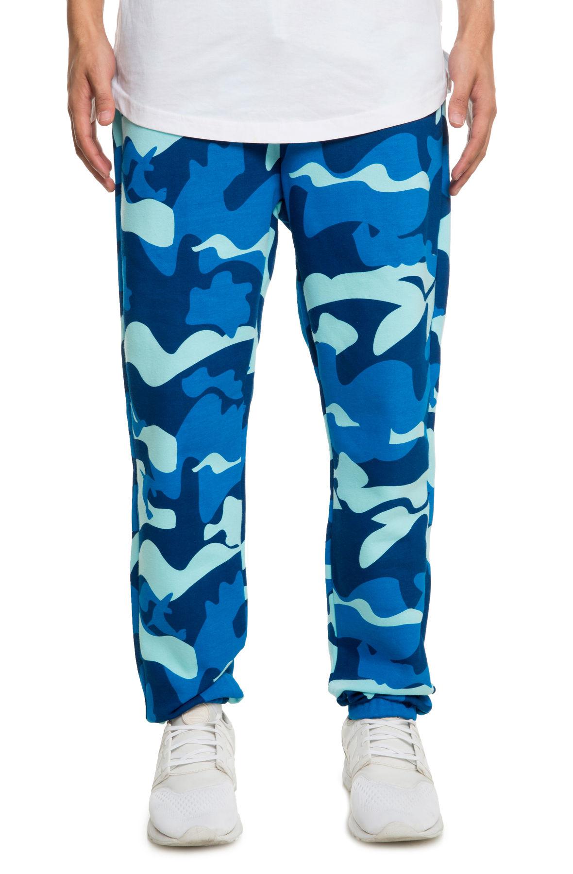 blue camo sweatpants