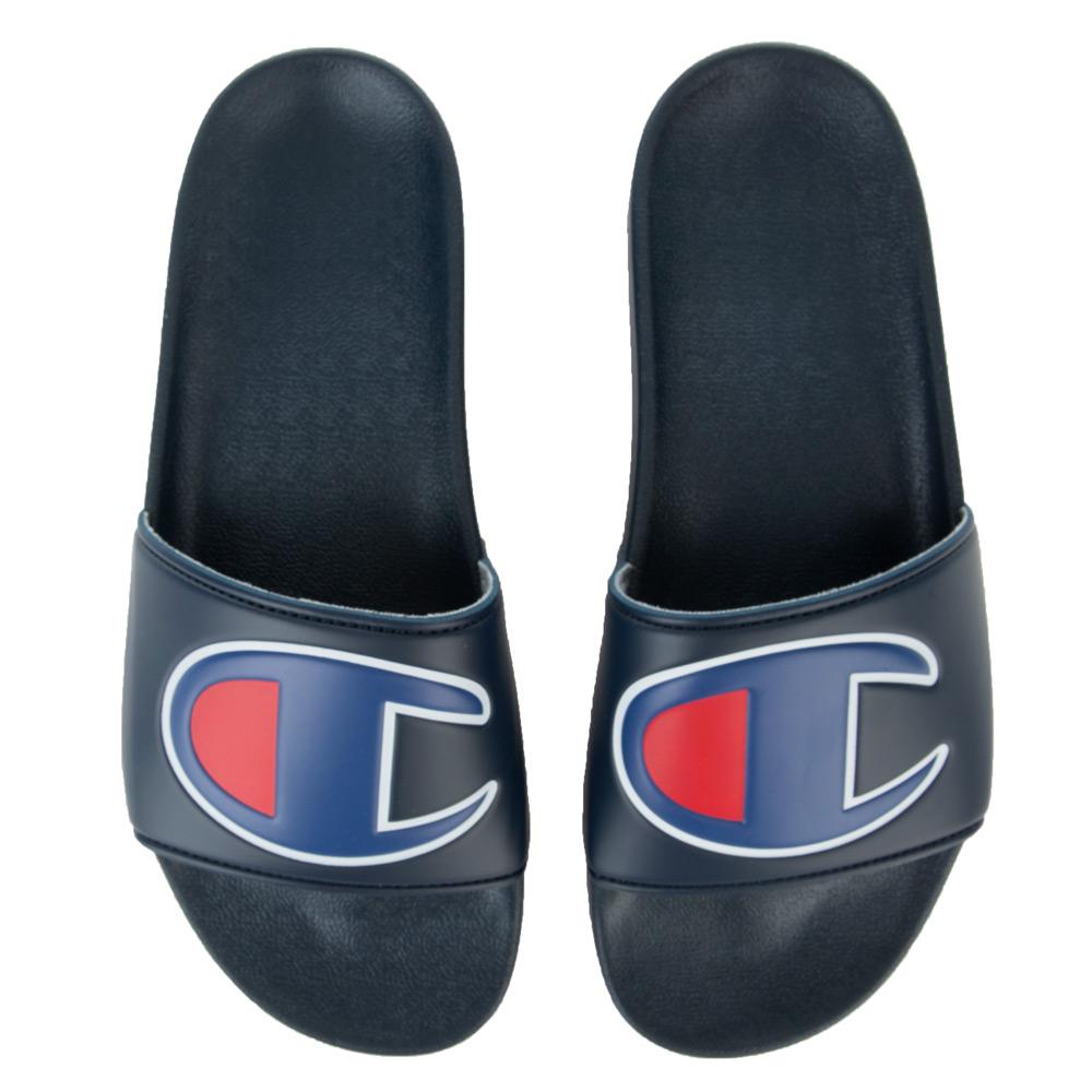 light blue champion slides