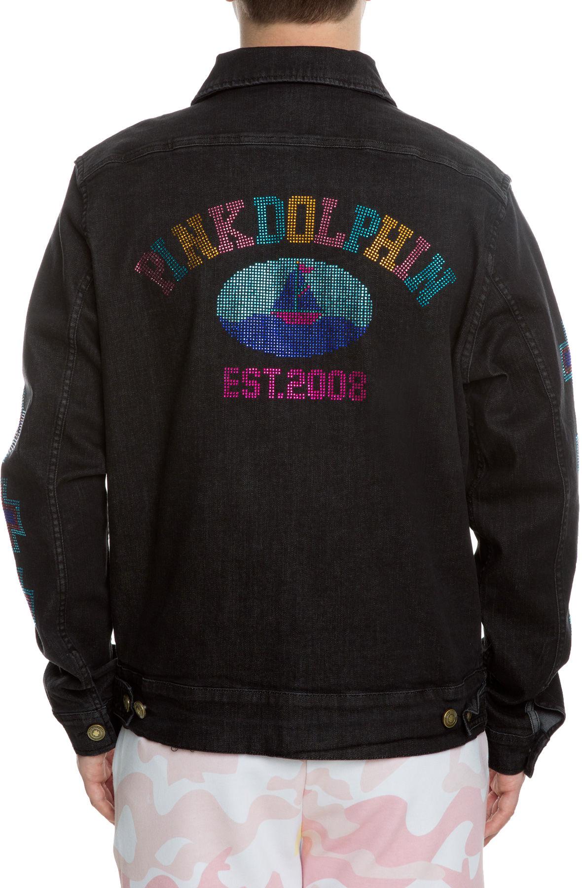 pink dolphin jean jacket