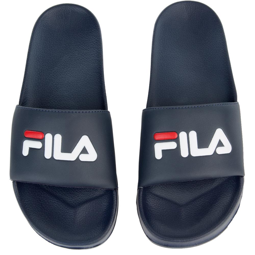 fila flip flops blue