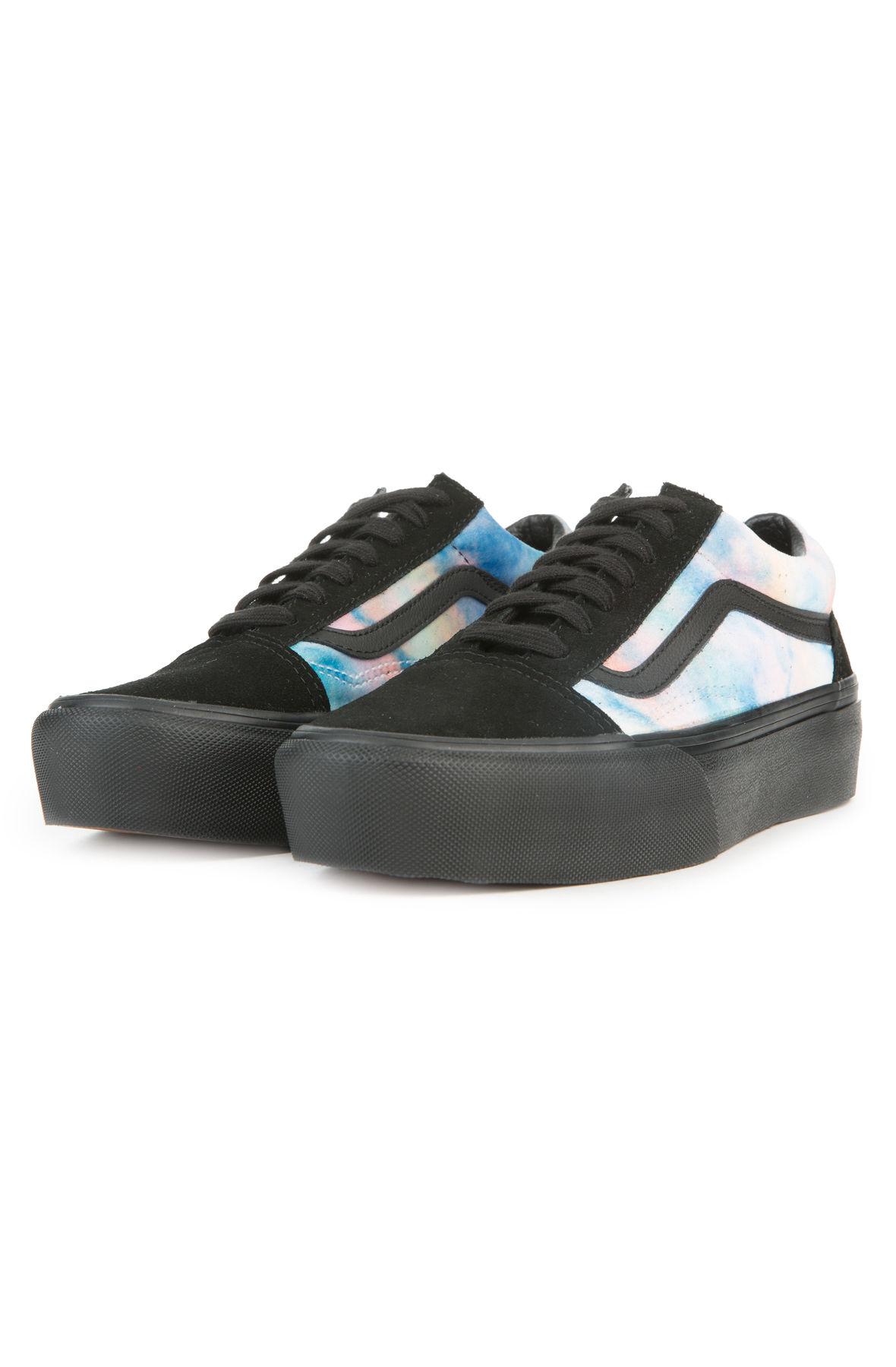 tie dye platform vans