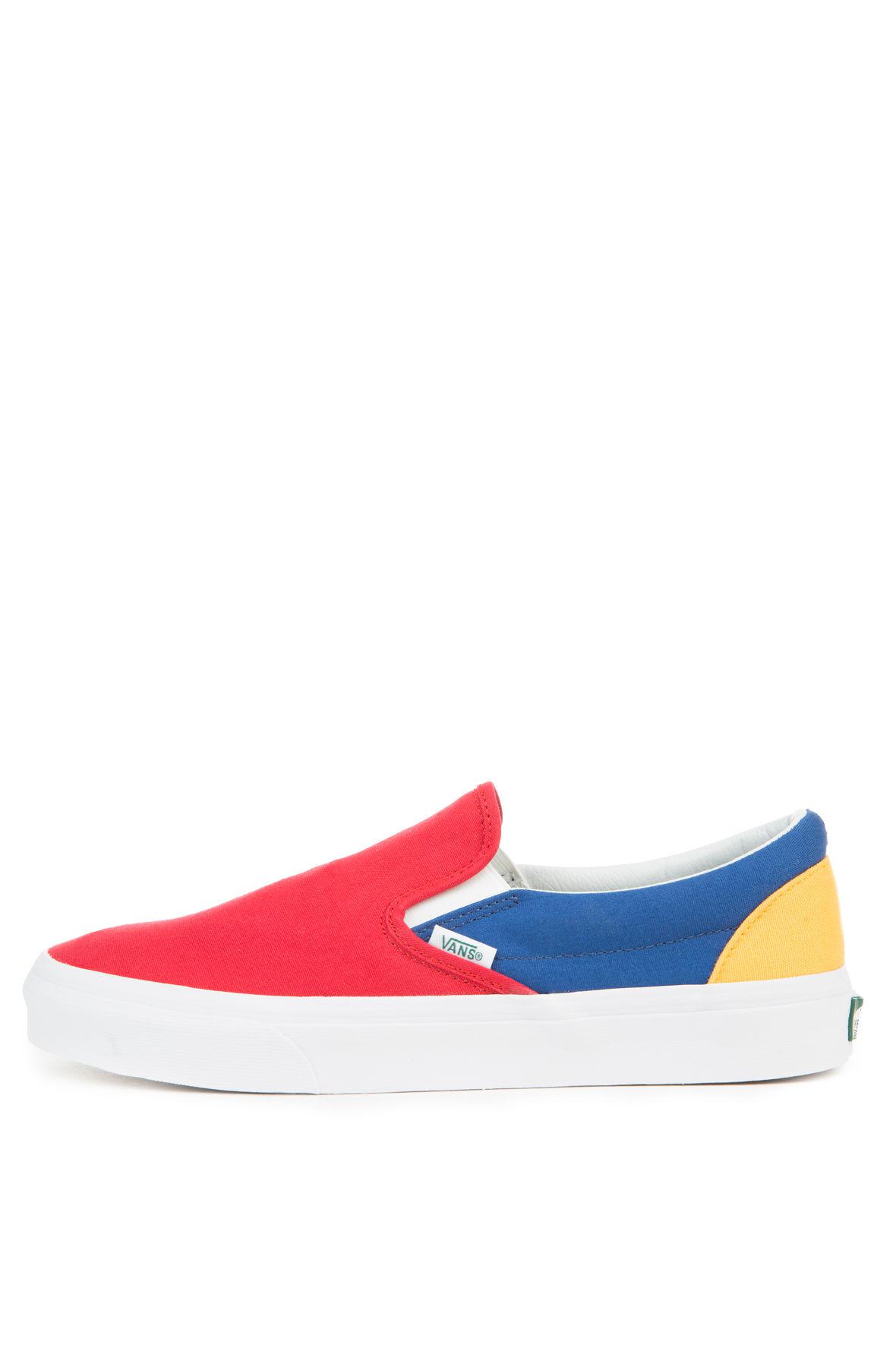 Lyst - Vans The Men's Classic Slip-on In Yacht Club Red; Blue And ...