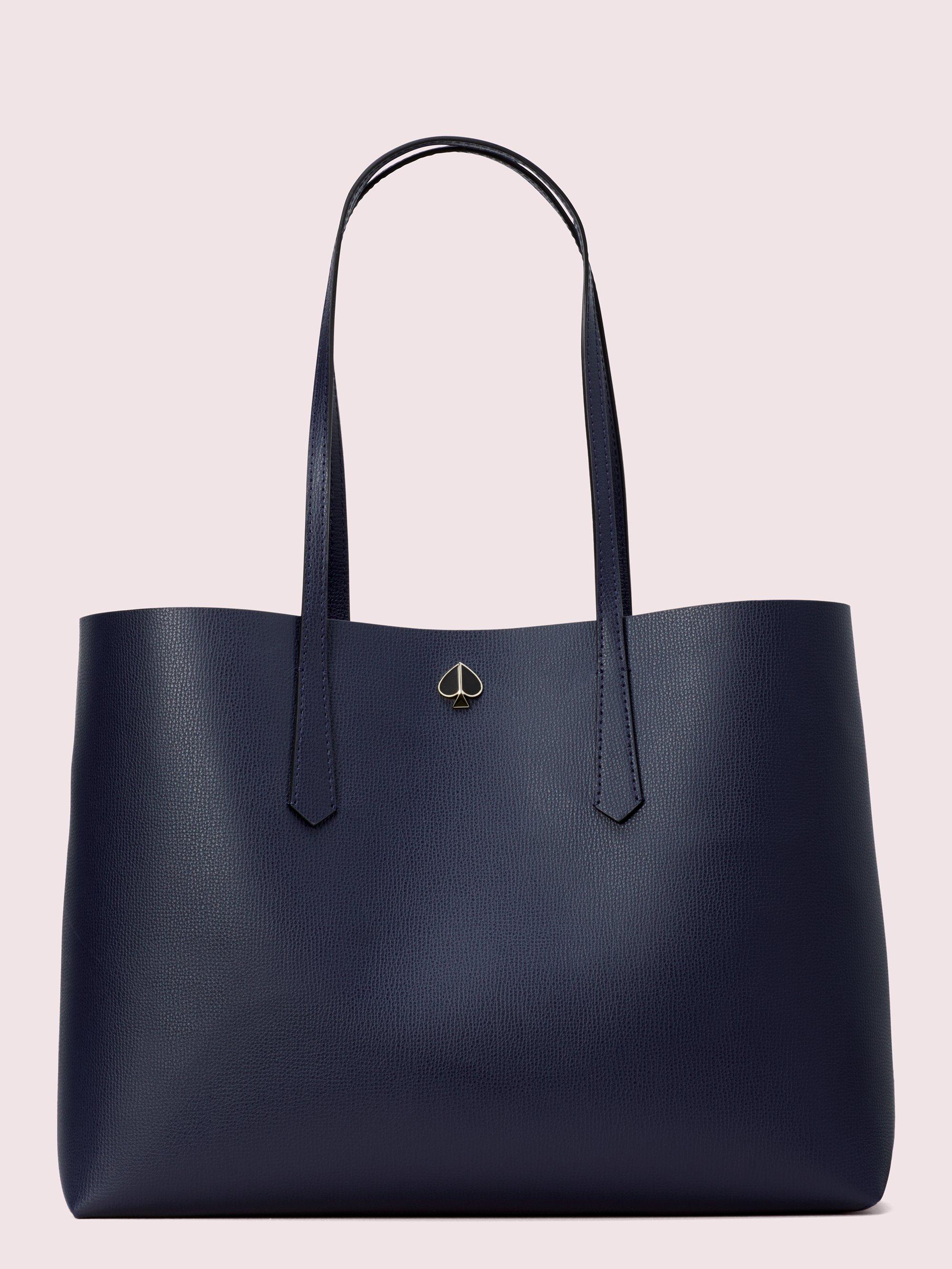 Kate Spade Leather Molly Large Tote in Blue - Lyst
