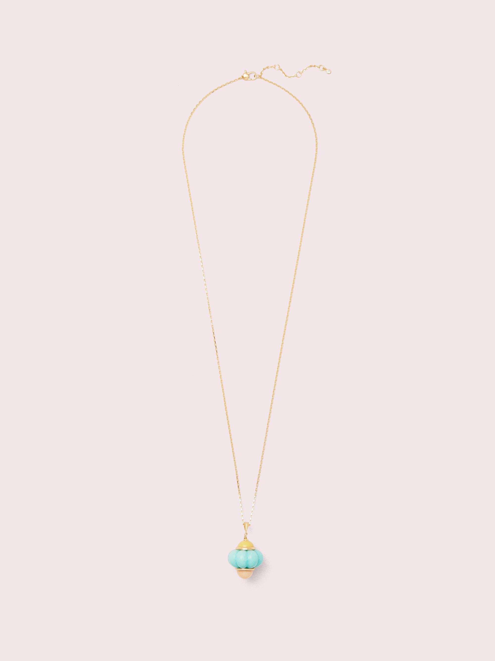 Kate Spade Confection Long Cake Pendant in Gold (Metallic Kate Spade Confection Long Cake Pendant in Gold (Metallic