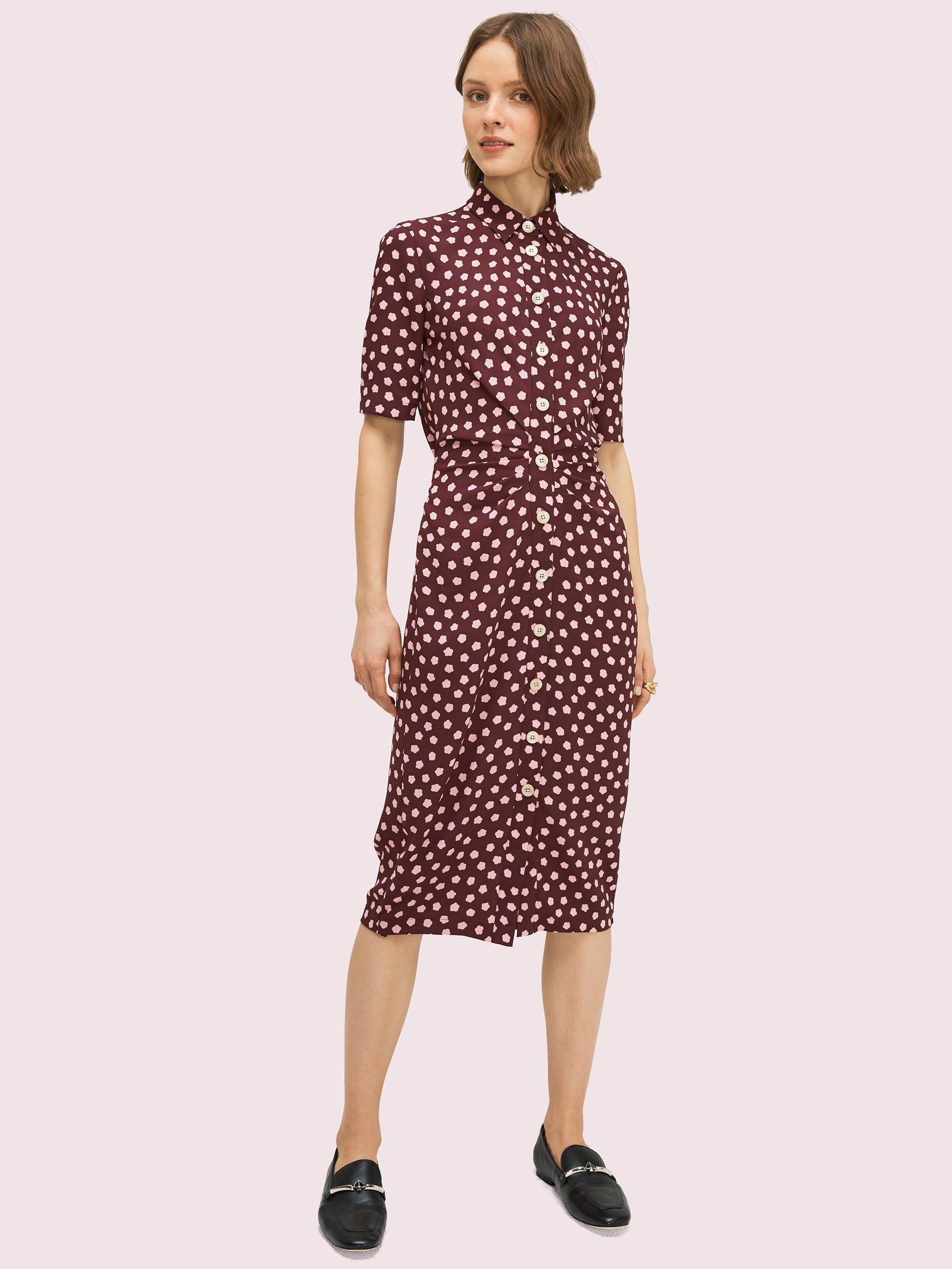 kate spade cloud dot midi dress