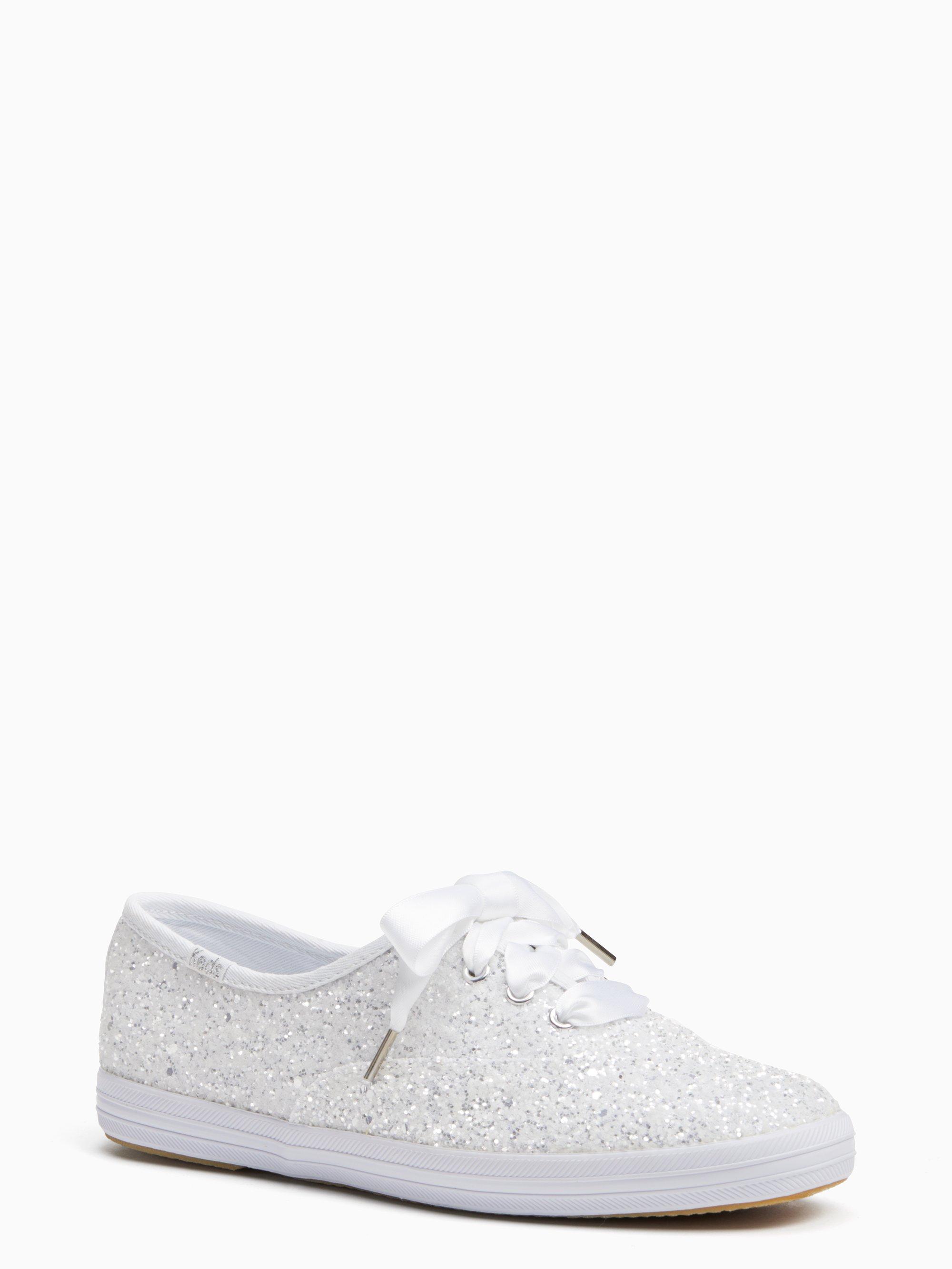 Kate Spade Canvas Keds X New York Champion Glitter Sneakers in White Lyst