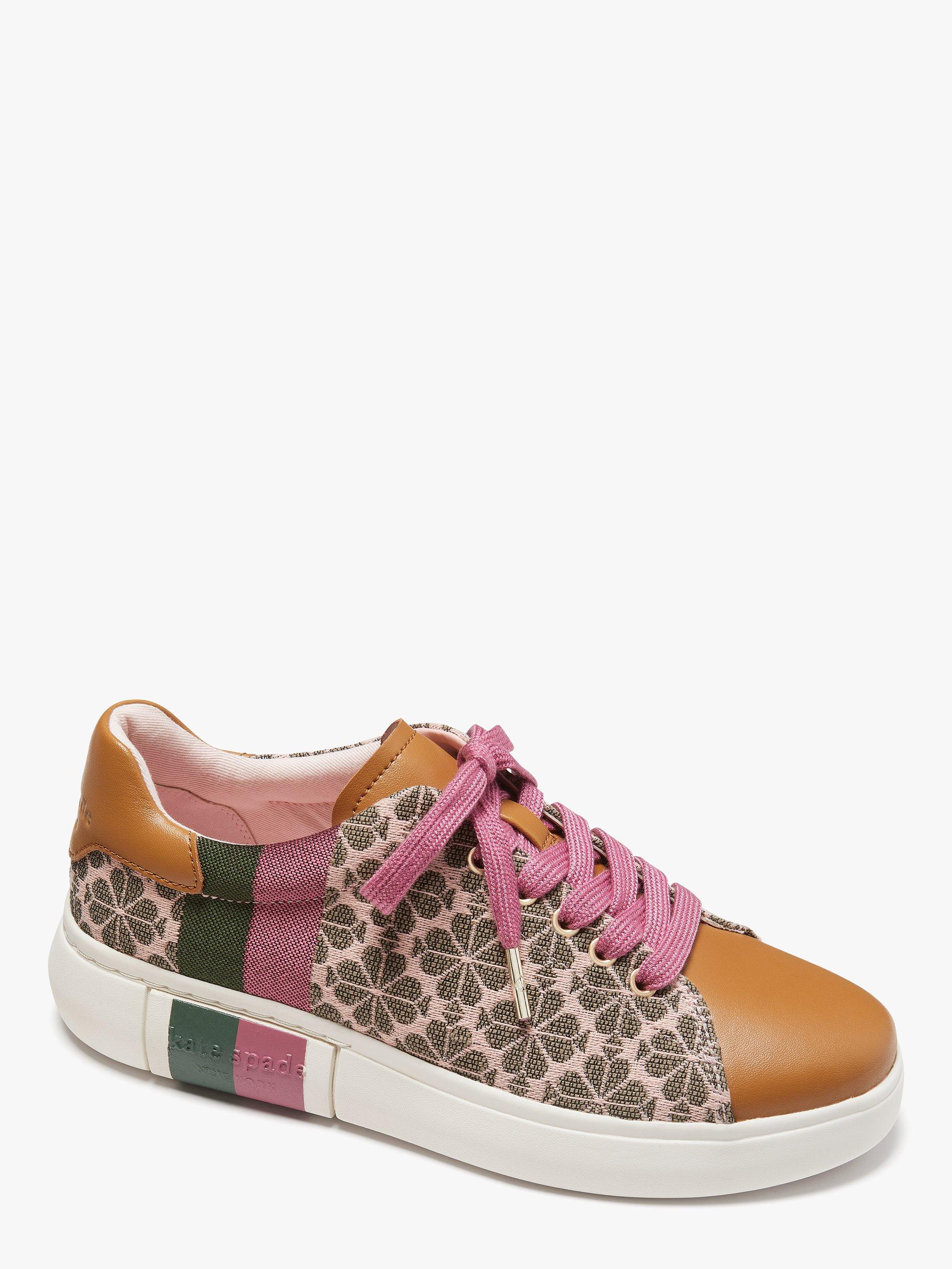 Kate Spade Spade Flower Jacquard Keswick Sneakers in Pink Lyst