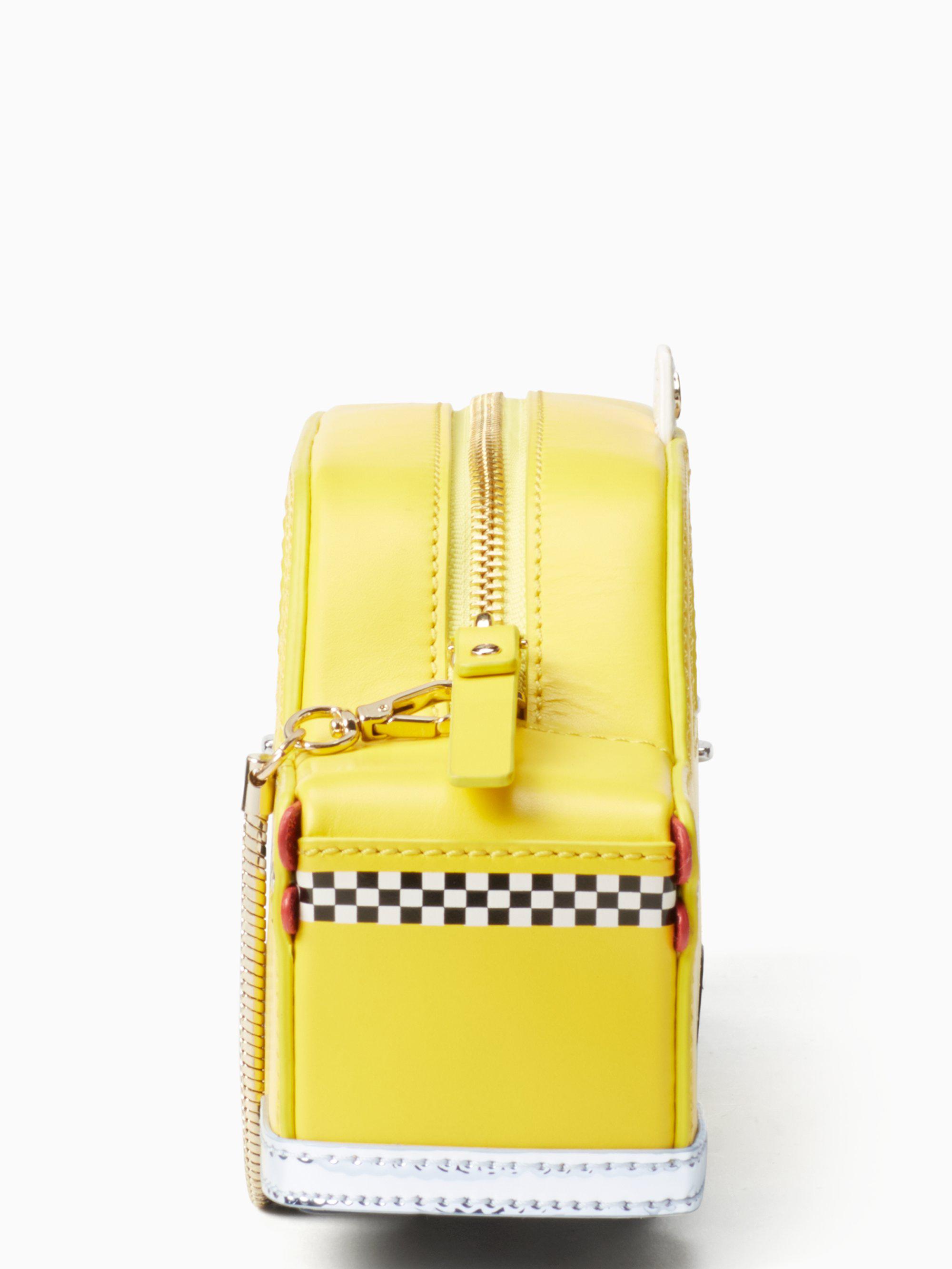 Kate Spade Leather Nouveau York Taxi Clutch - Lyst