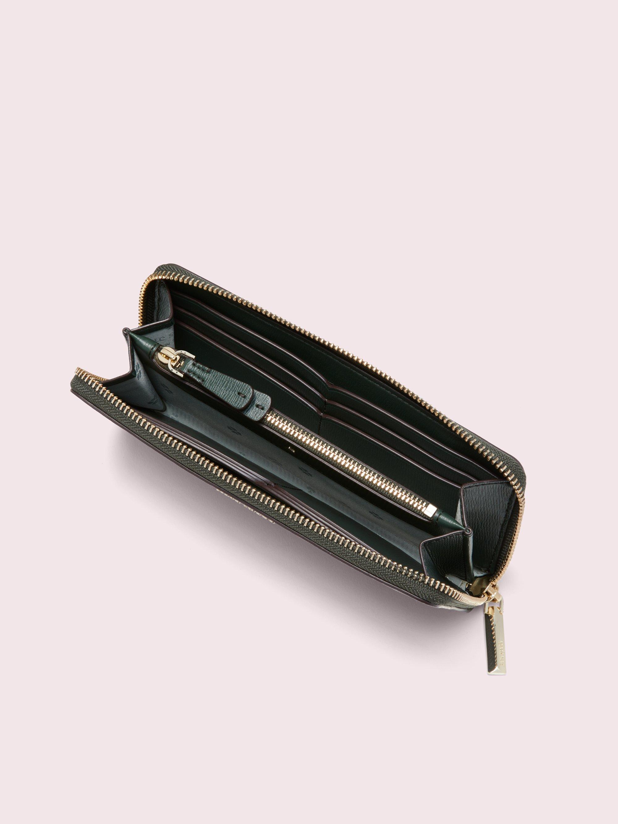 margaux enamel spade chain wallet