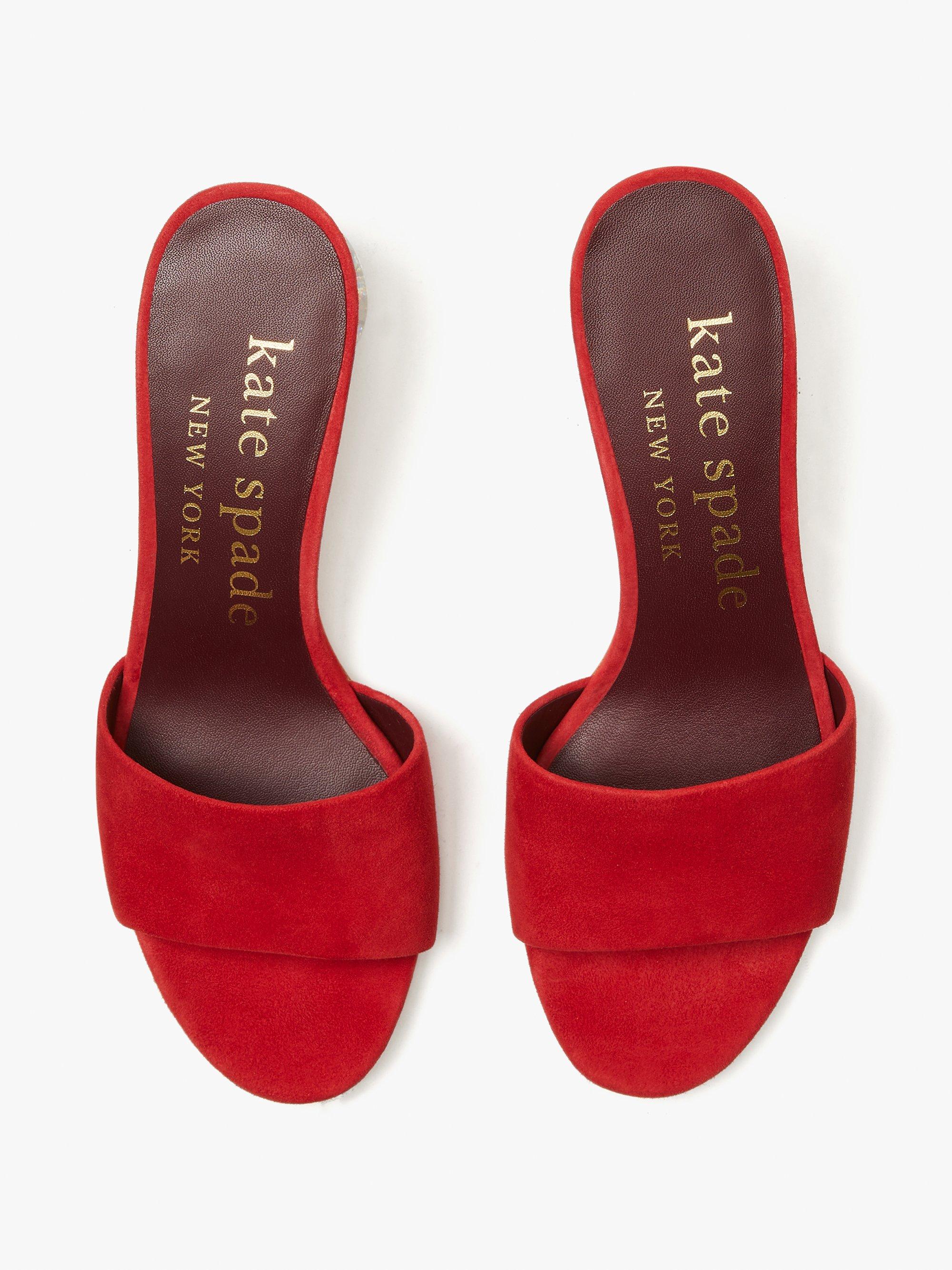 polished slide sandals