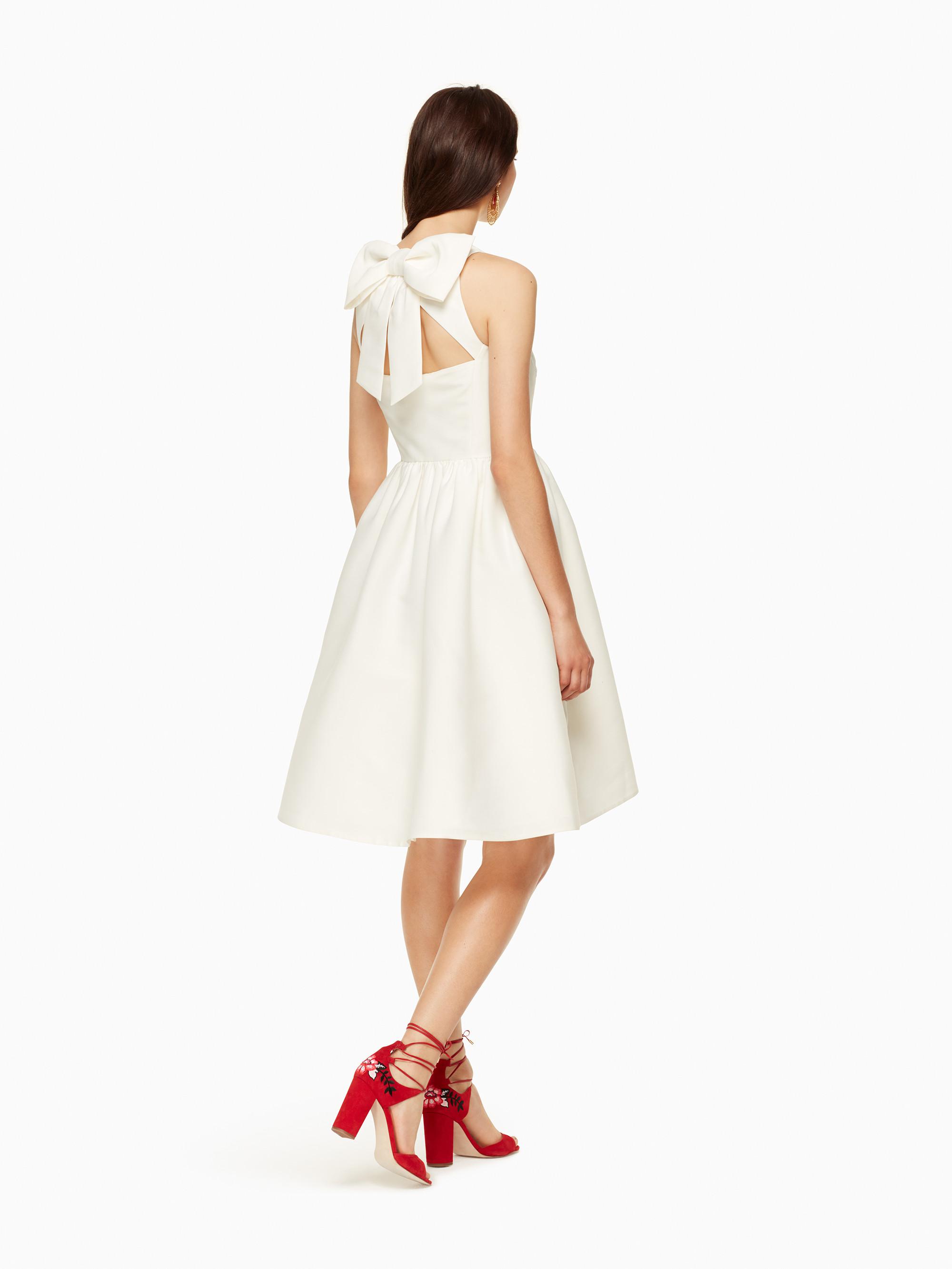 Lyst - Kate Spade Bow Back Fit And Flare Dress