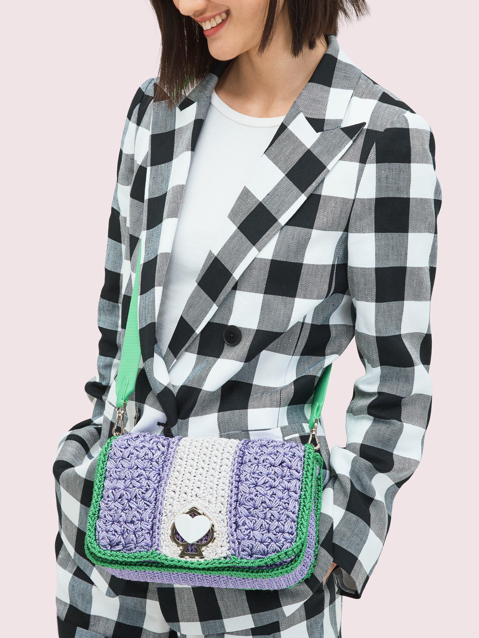 Kate Spade Nicola Knit Twistlock Medium Shoulder Bag Lyst