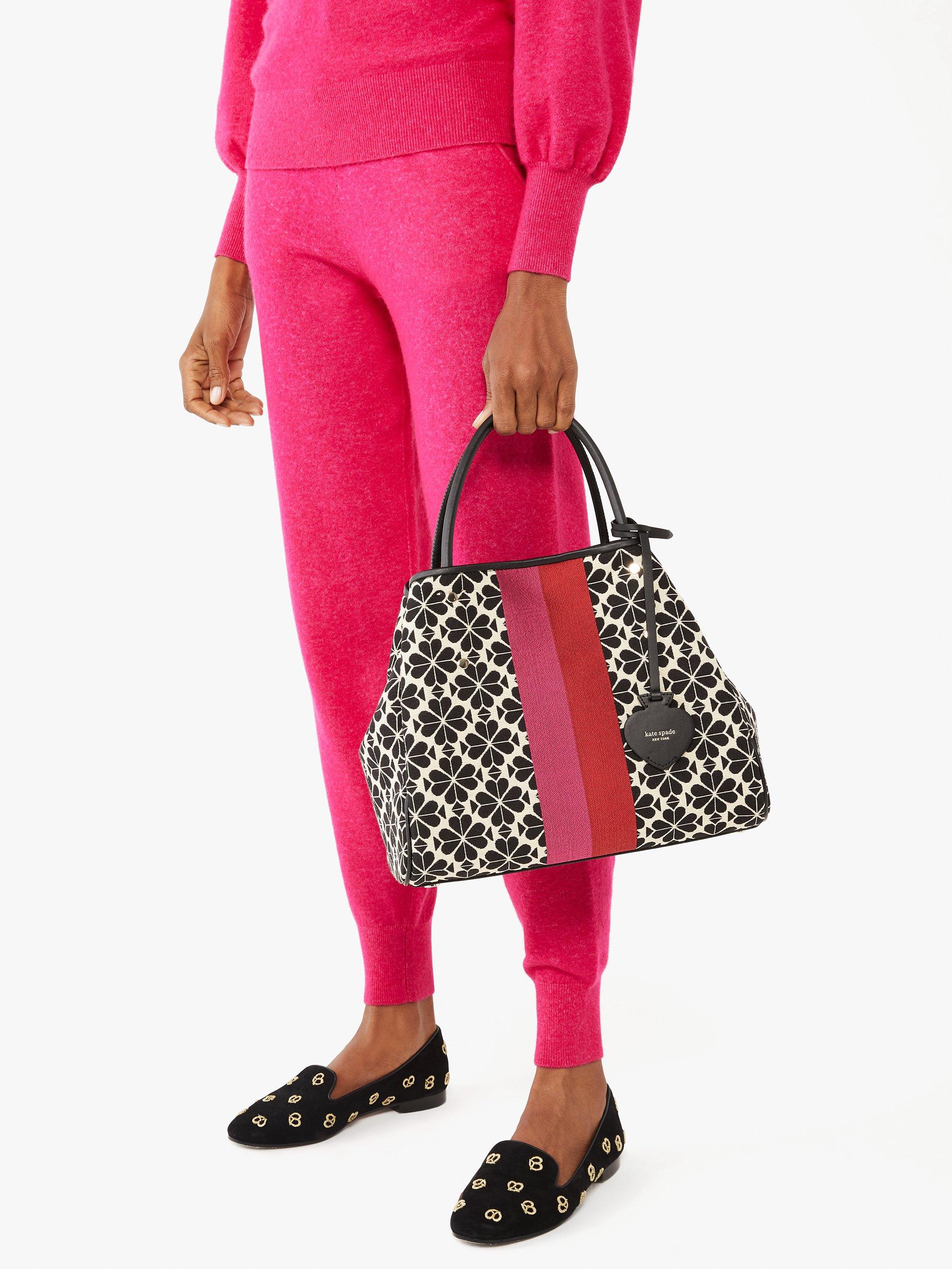 Spade Flower Jacquard Stripe Everything Medium Tote