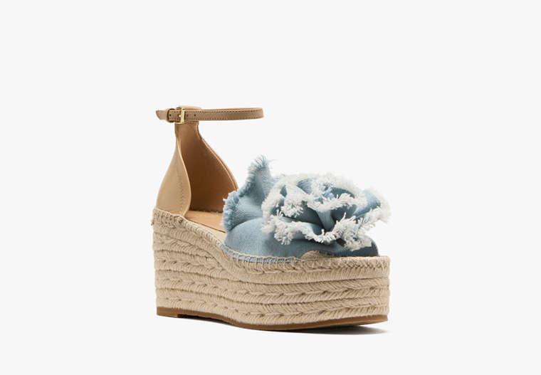 Kate Spade Flourish Espadrille Wedge Sandals in Blue | Lyst UK