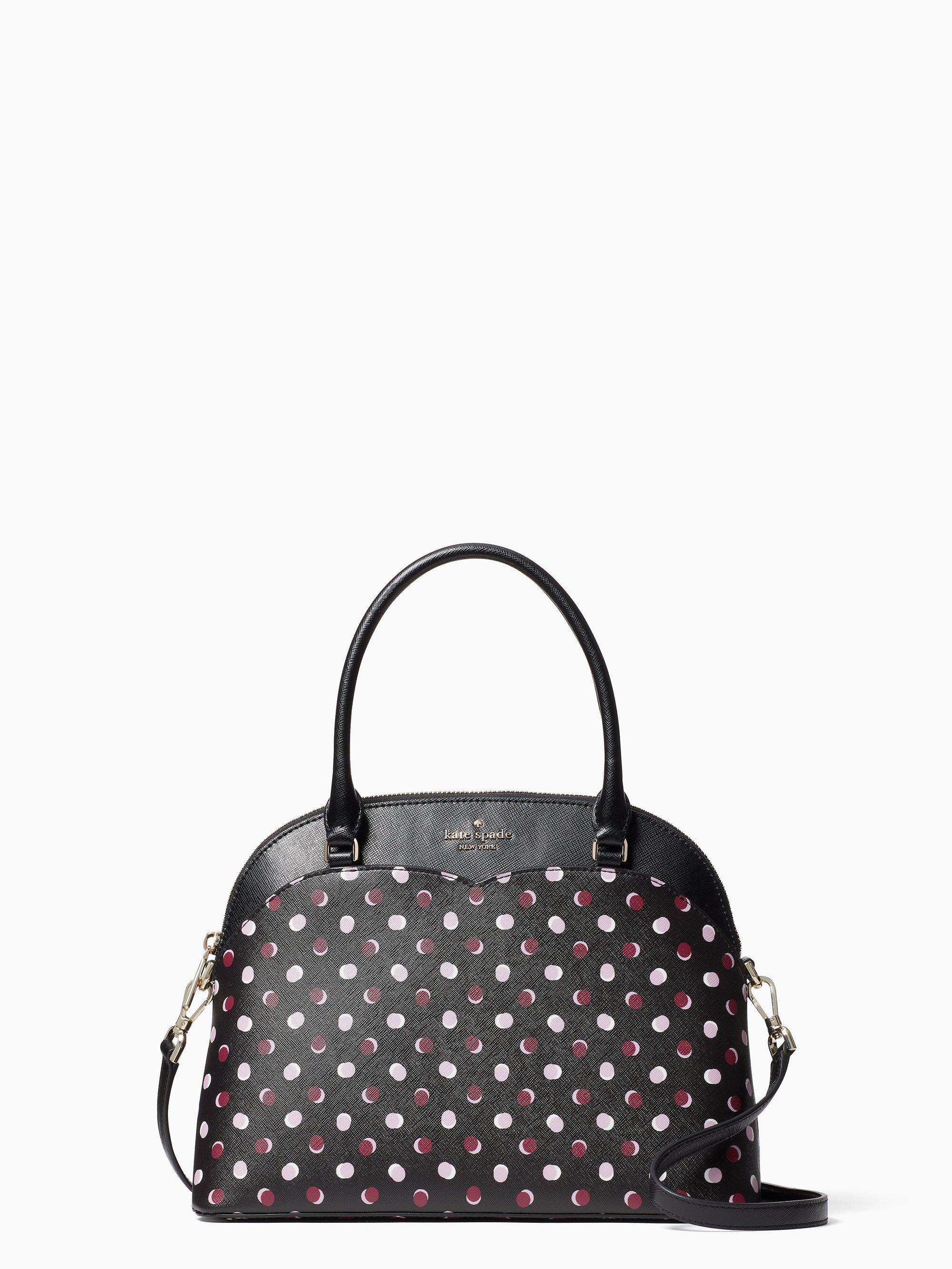 Kate Spade Payton Fiesta Dot Medium Dome Satchel in Black Lyst