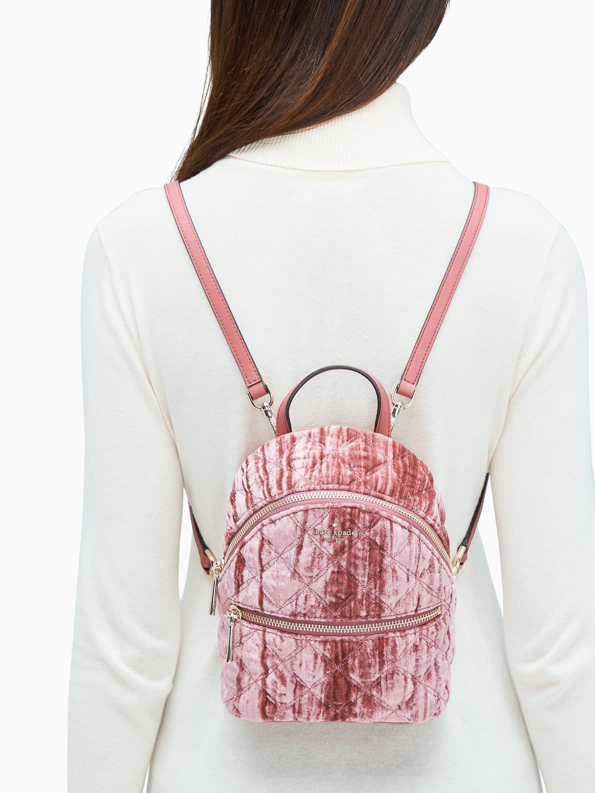 velvet mini backpack