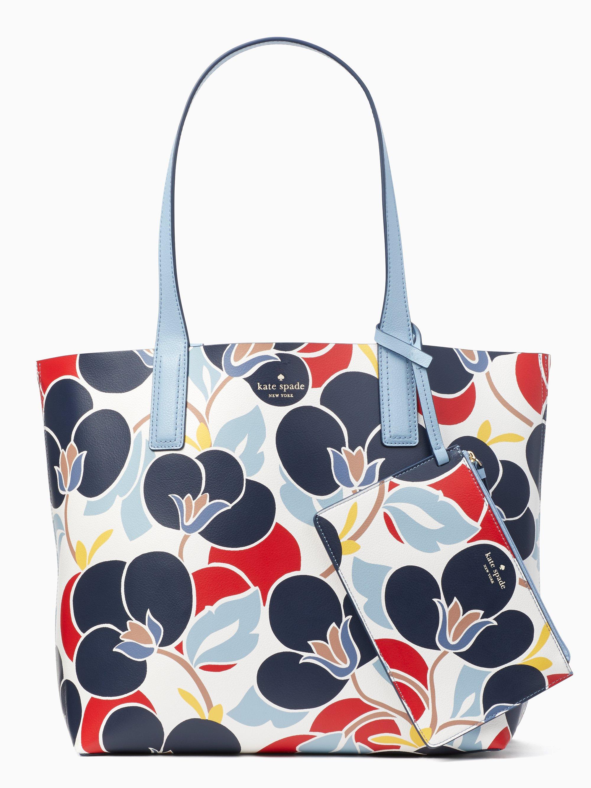 kate spade blue floral bag