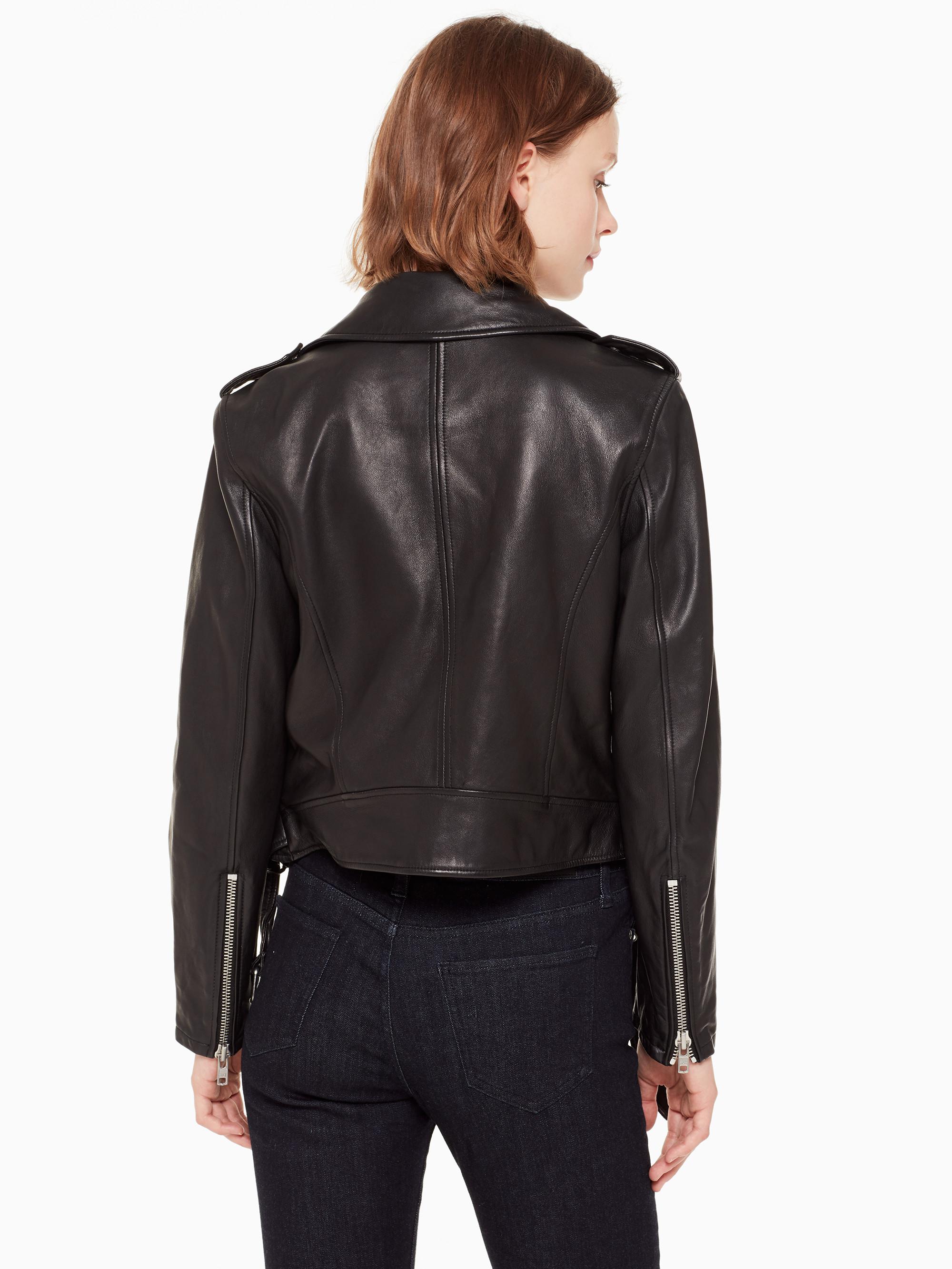 kate spade leather jacket