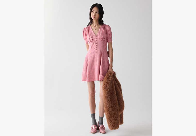 kate jacquard mini dress kate spade new york Fluid Jacquard Puff Sleeve Mini Dress at Amazon Women's Clothing store