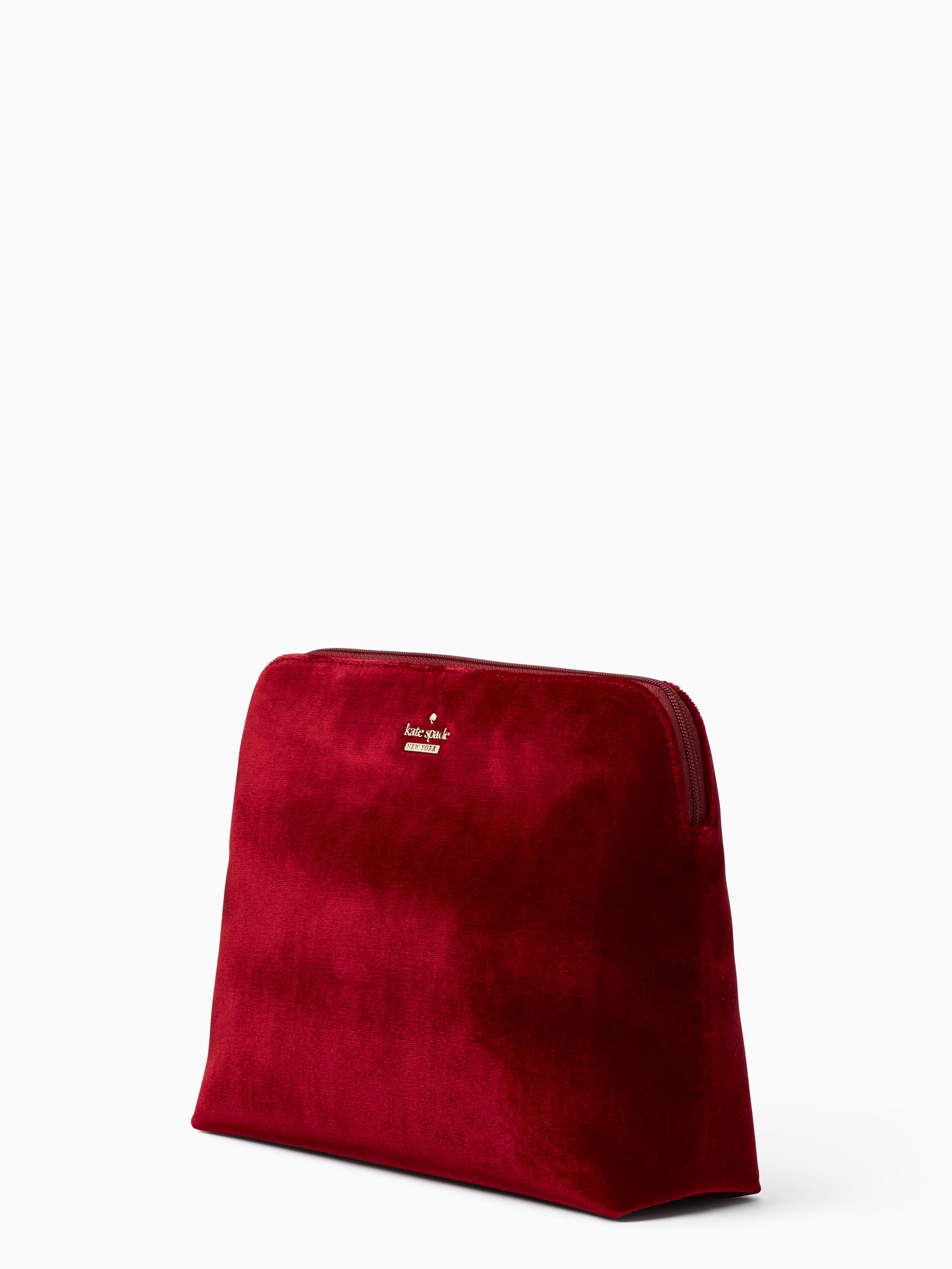 kate spade red velvet bag