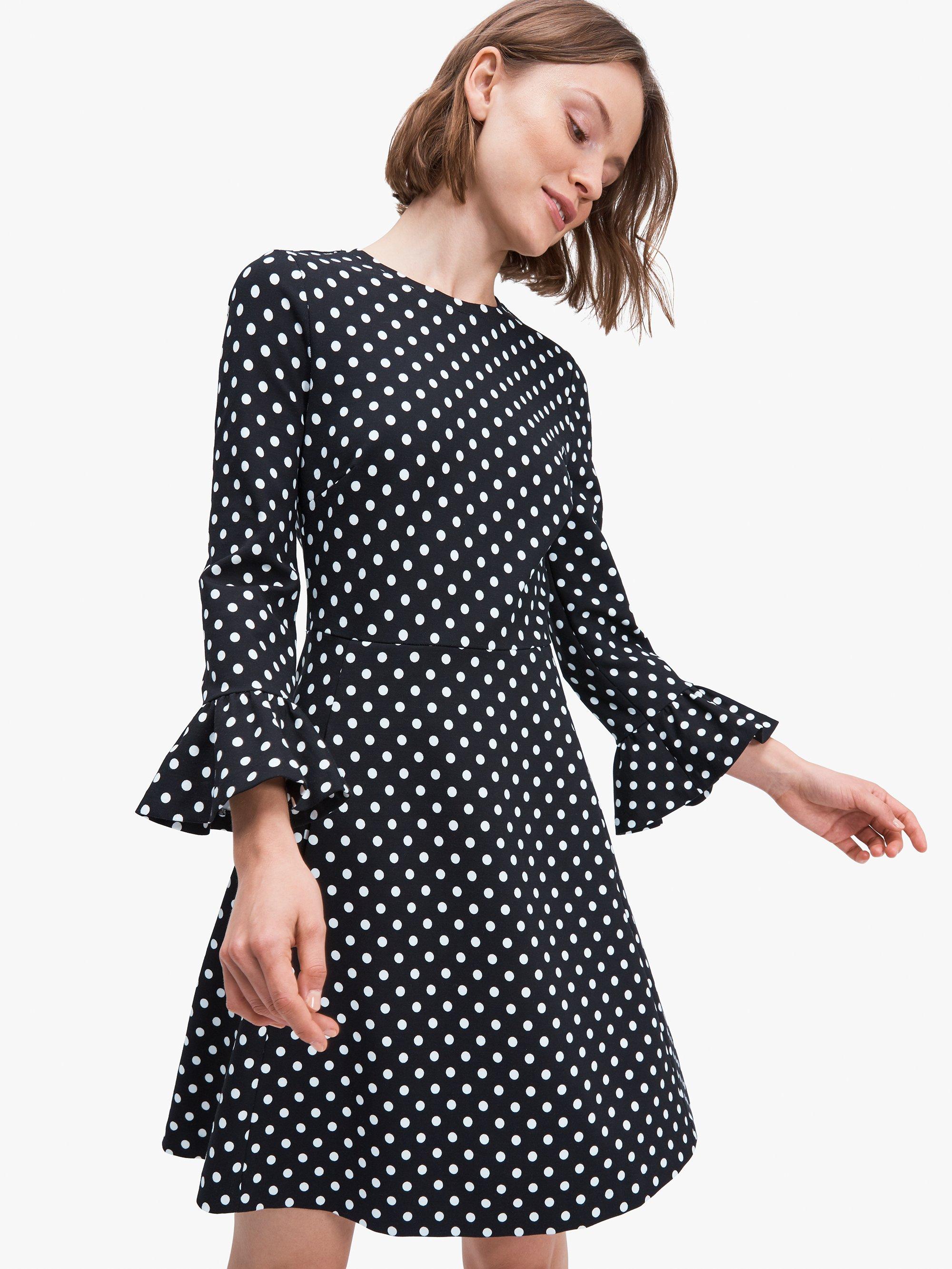 kate spade pink polka dot dress