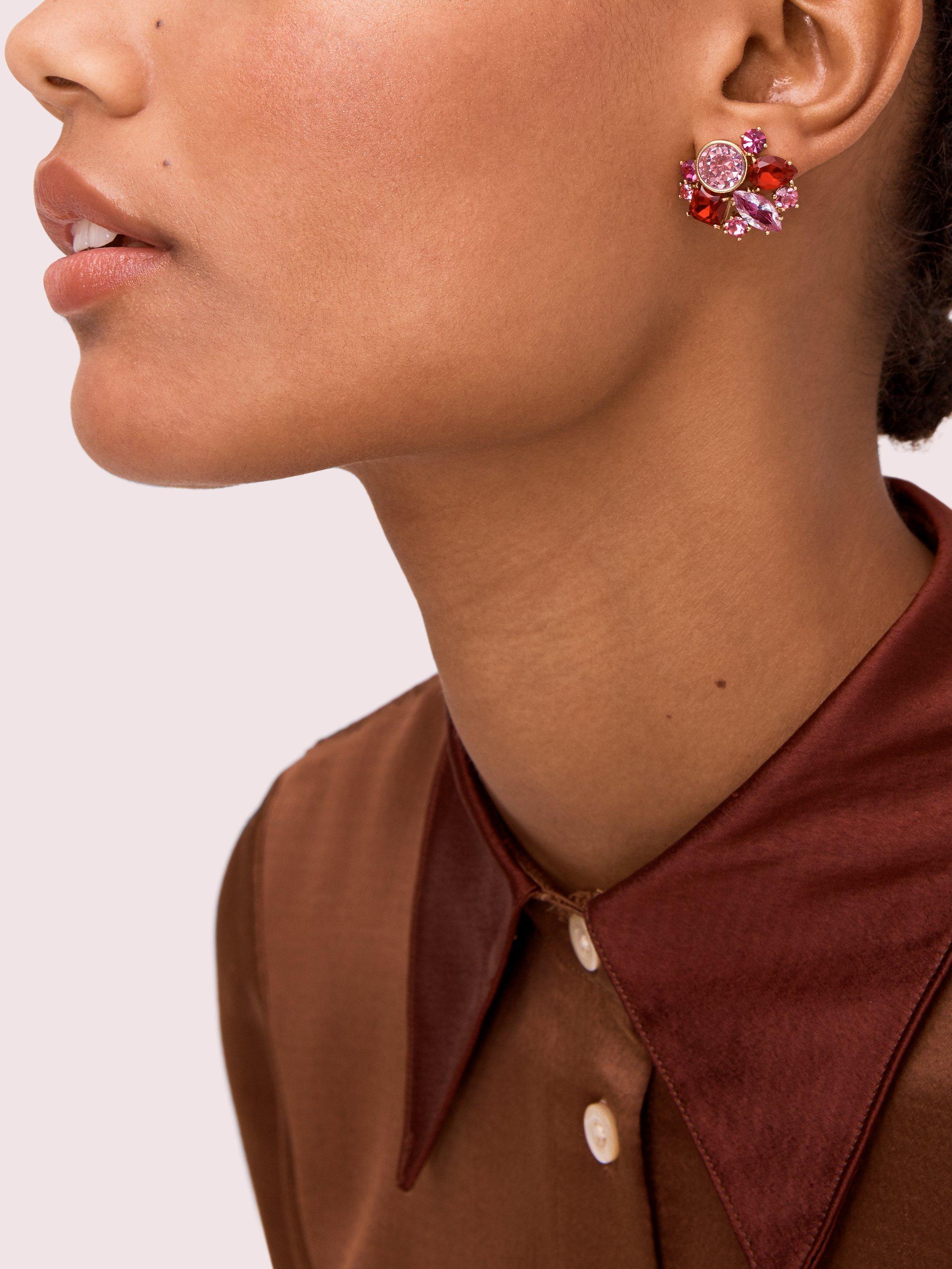 kate spade little gem cluster studs