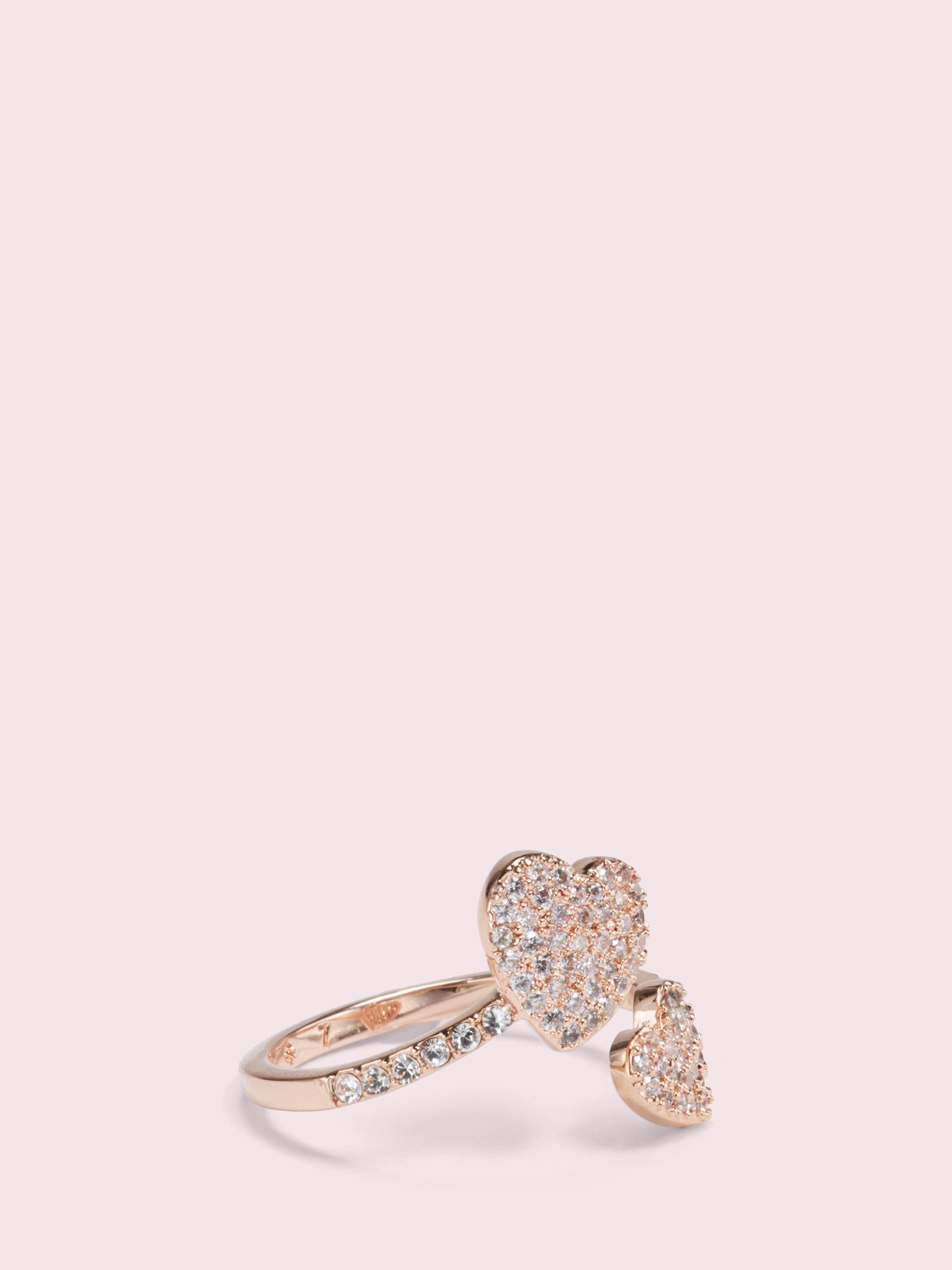 Kate Spade Yours Truly Pave Heart Ring 