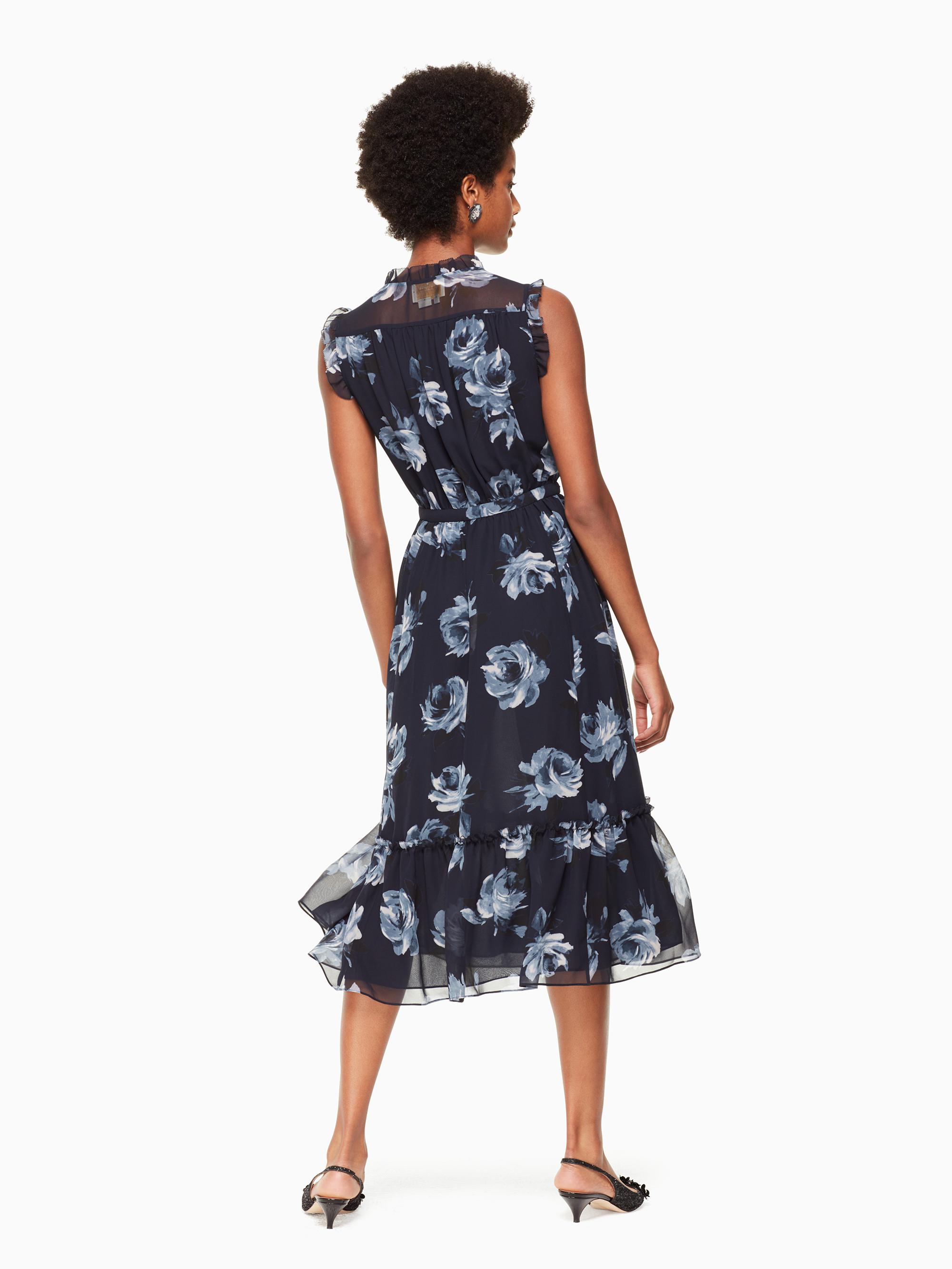 kate spade night rose dress