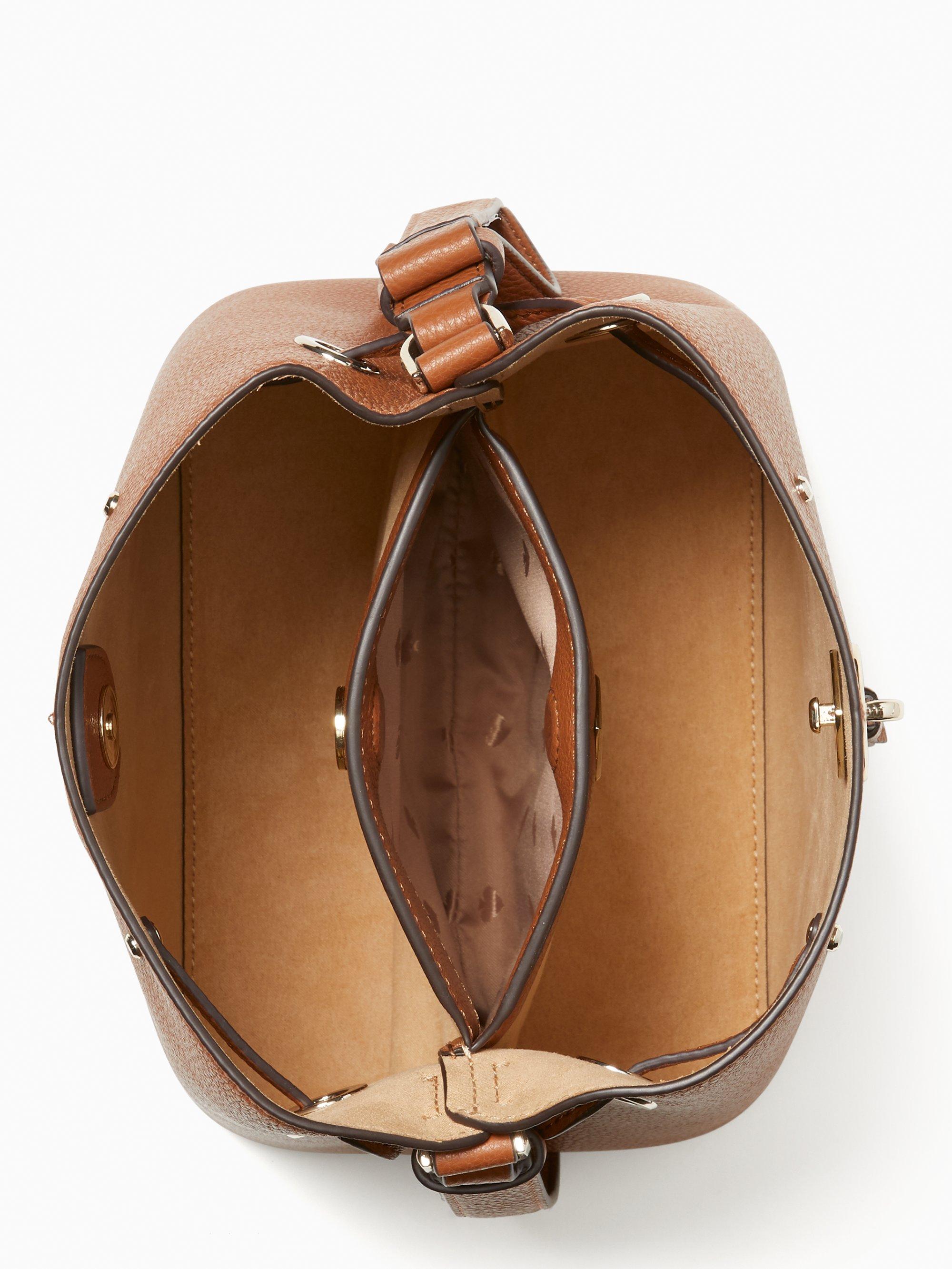 Kate Spade Leather Marti Small Bucket Bag in Brown | Lyst