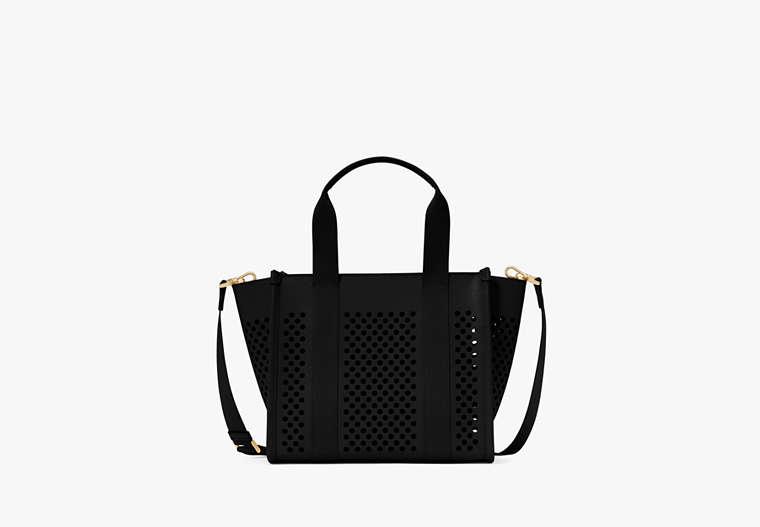 Kate Spade Kip Perforated Leather Small Tote in Black | Lyst UK