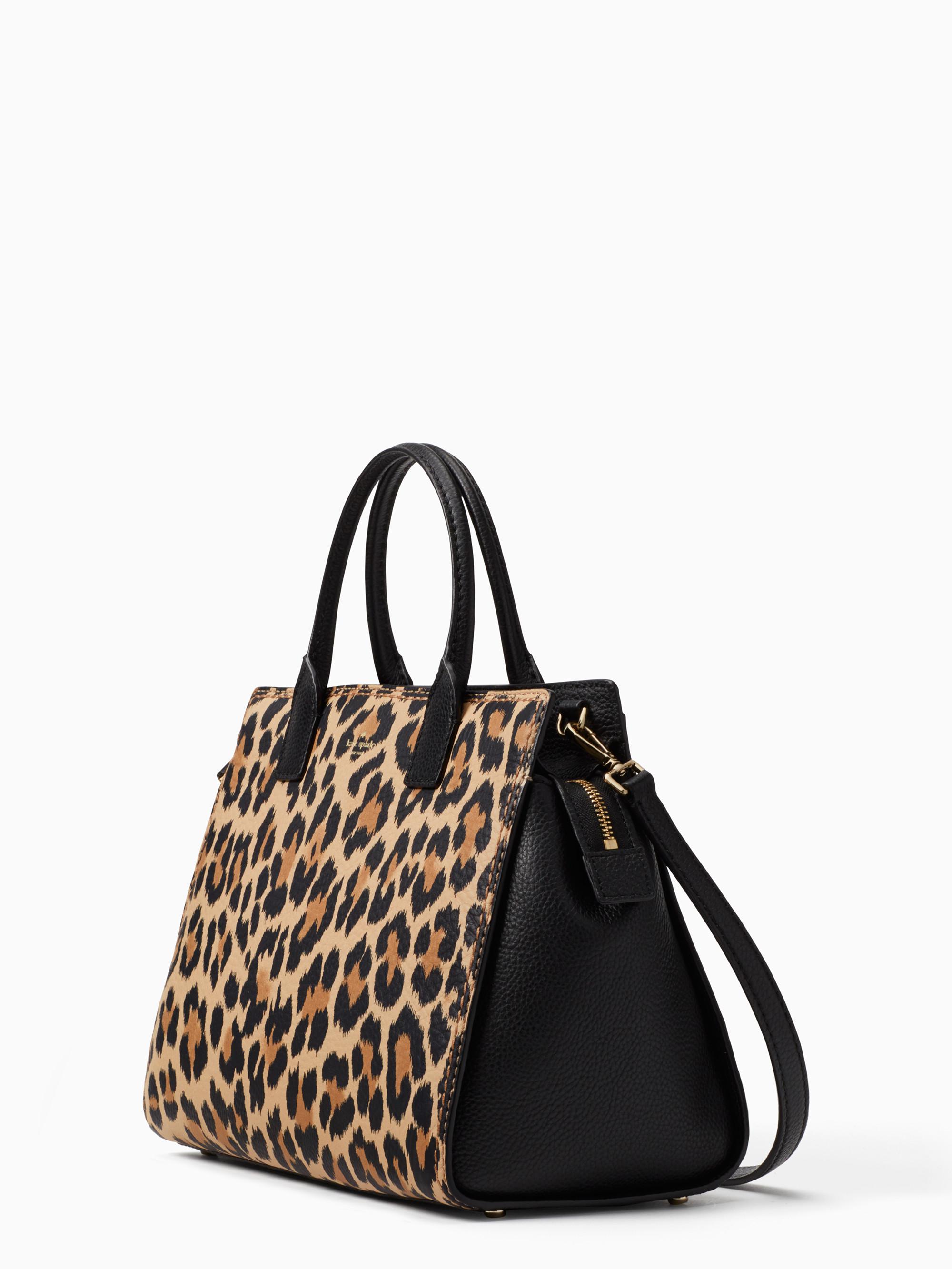 kate spade black and leopard purse