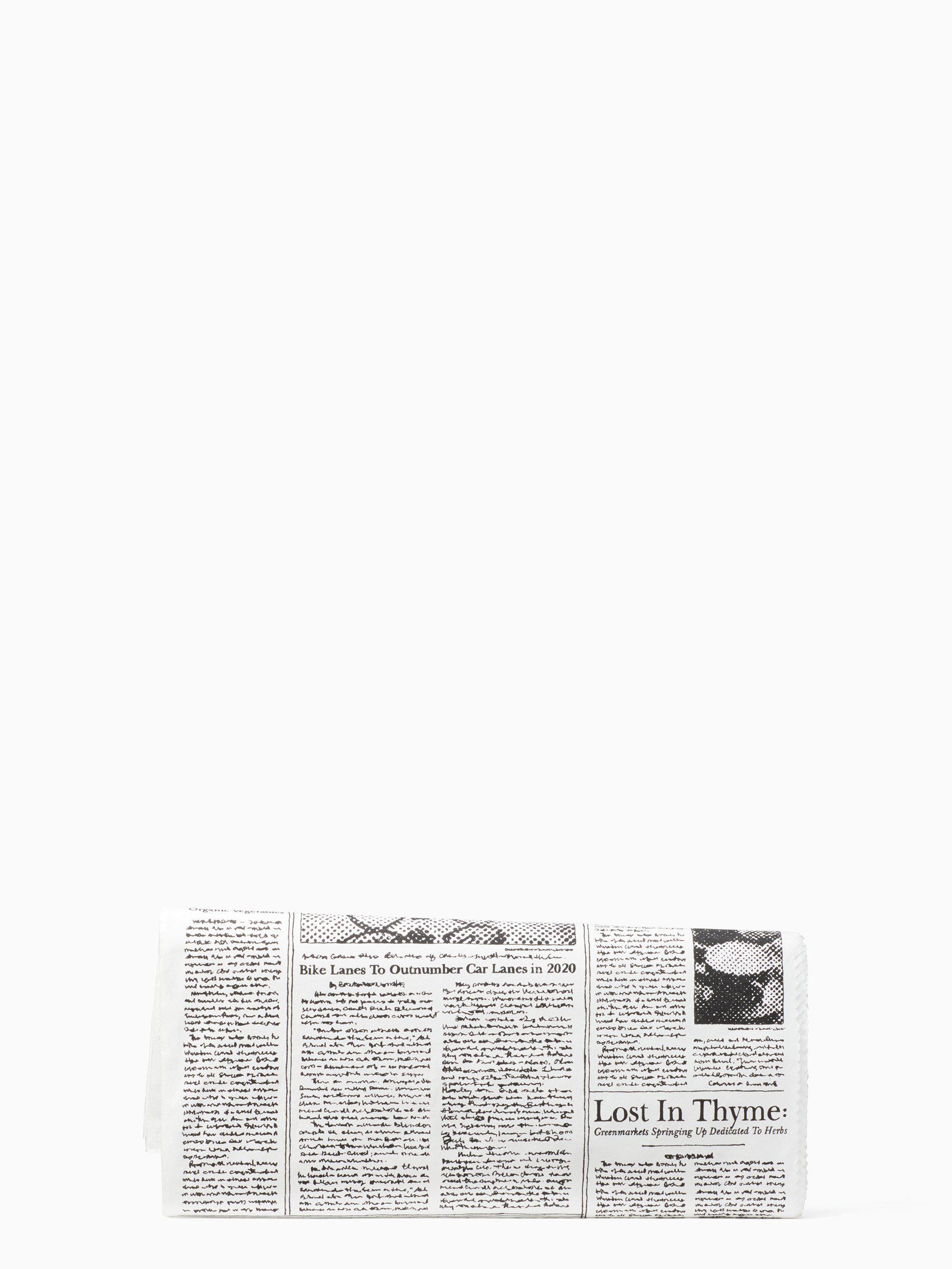 kate spade newspaper clutch
