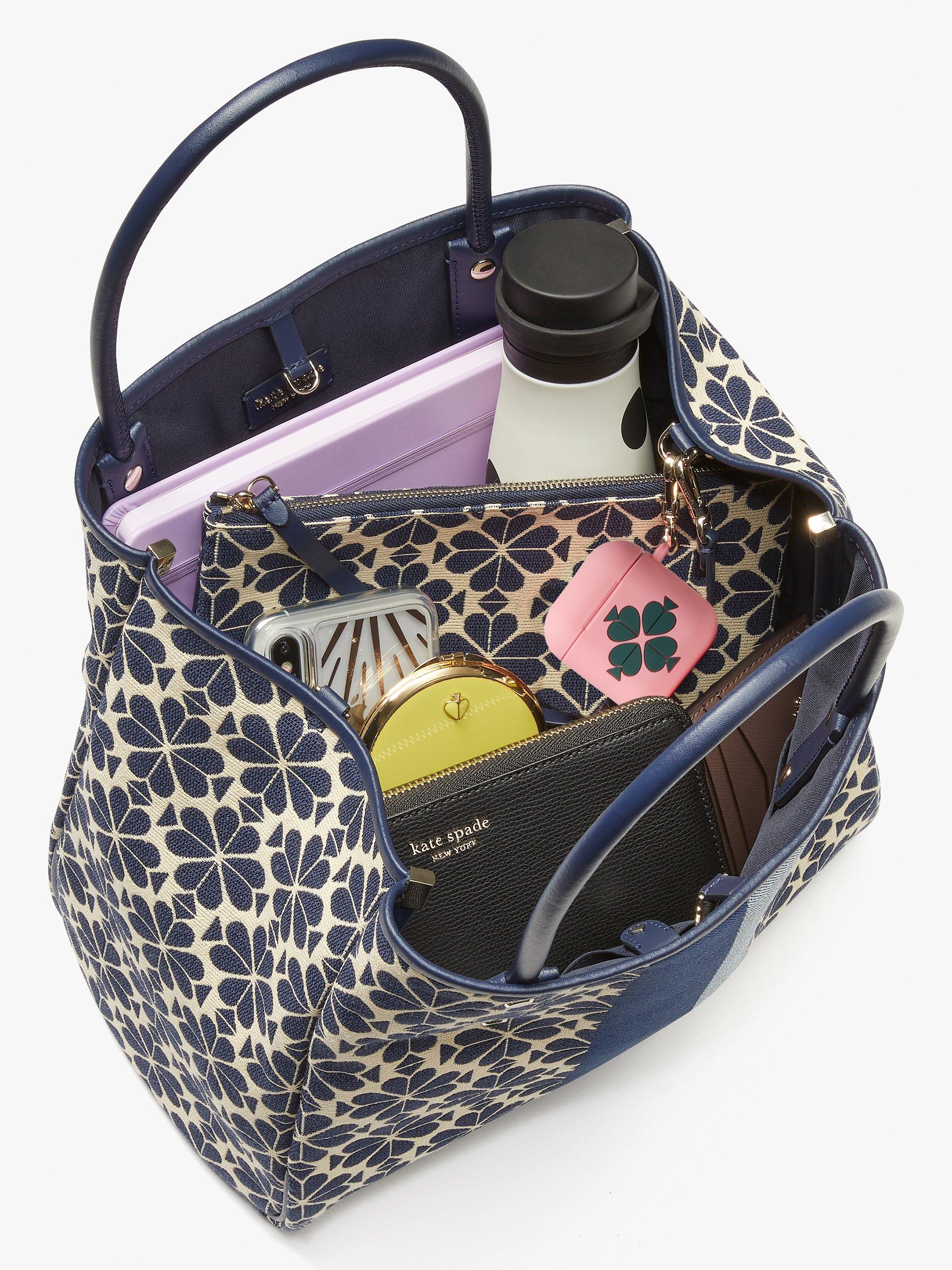 Kate Spade Synthetic Spade Flower Jacquard Stripe Everything ...