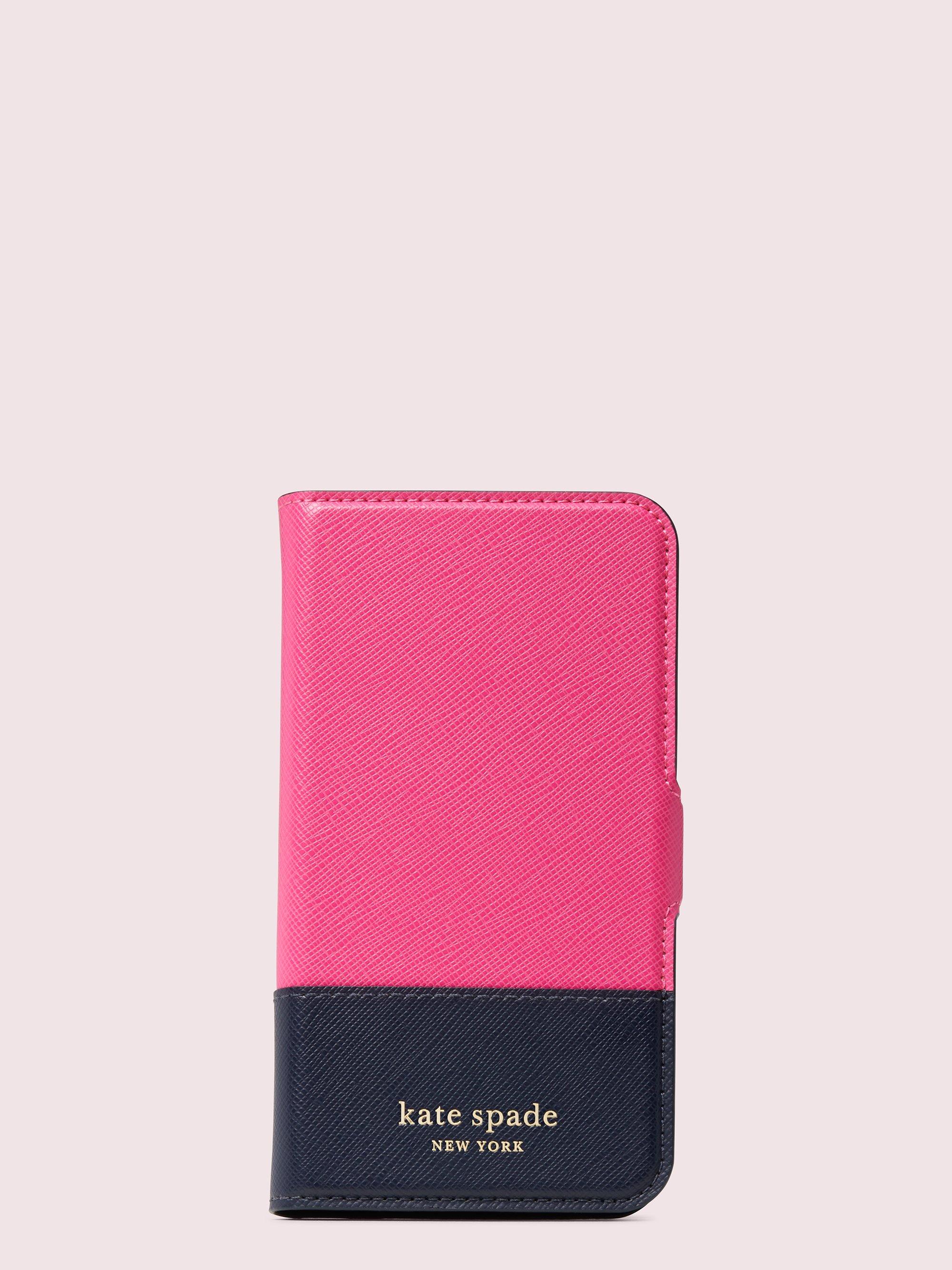 Kate Spade Leather Spencer Iphone 11 Pro Wrap Folio Case in