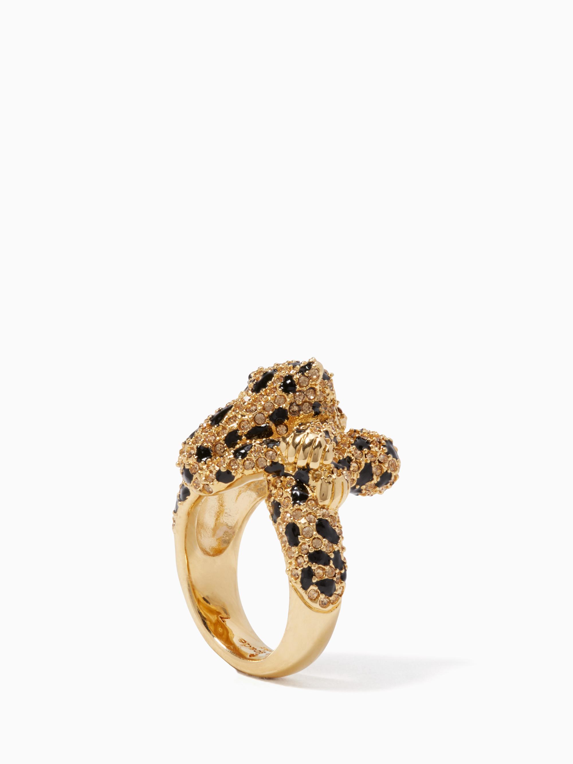 Kate Spade Run Wild Cheetah Ring in Metallic Lyst