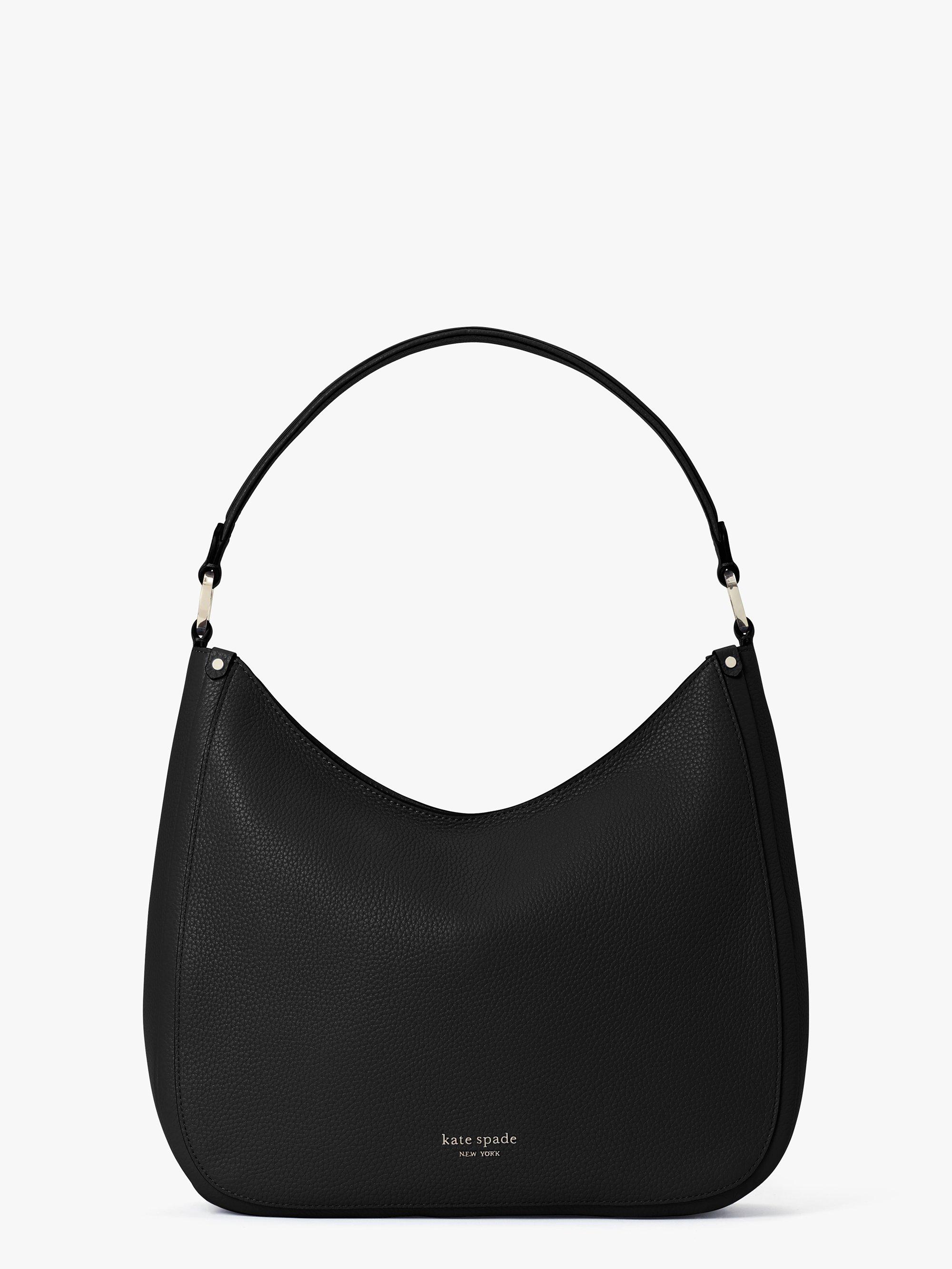 Kate Spade Leather Roulette Large Hobo Bag in Black - Lyst