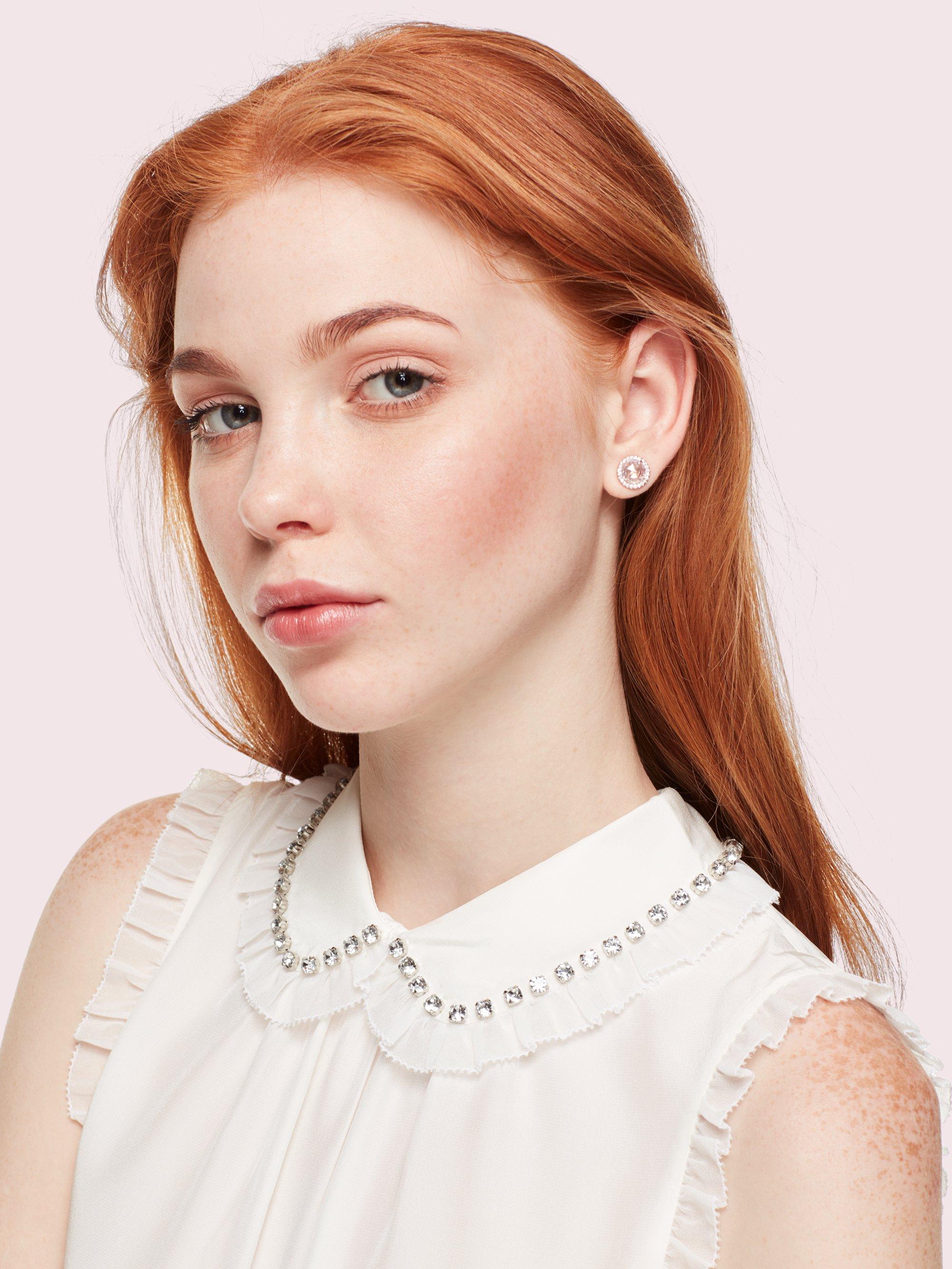 Kate spade pave halo studs Clearance