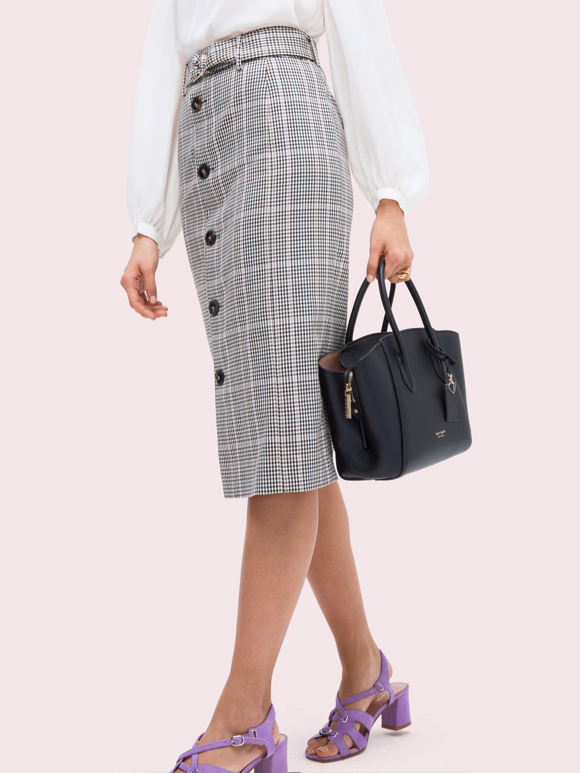 kate spade black taffie medium satchel