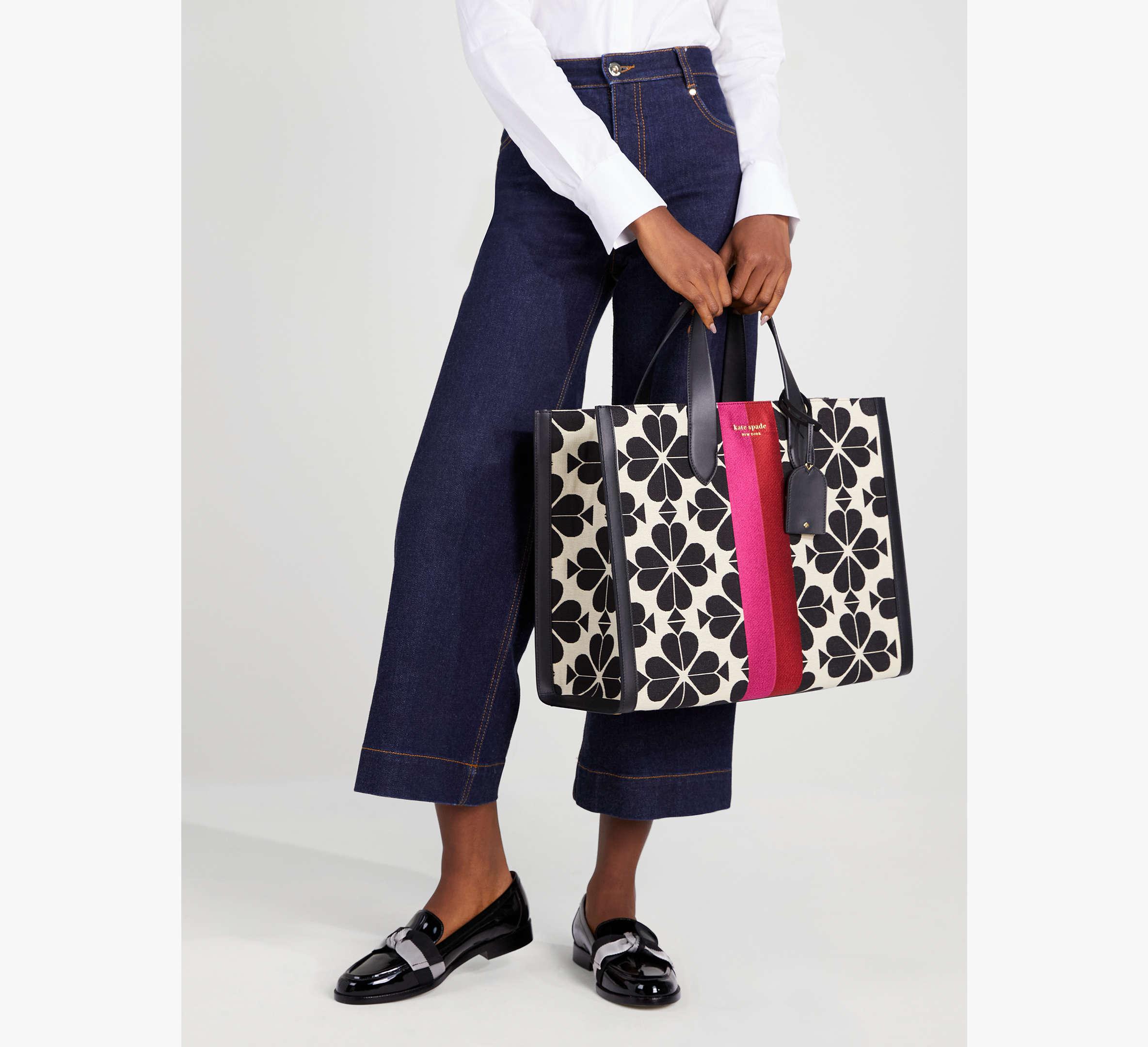 Kate Spade Oversized Spade Flower Jacquard Stripe Manhattan