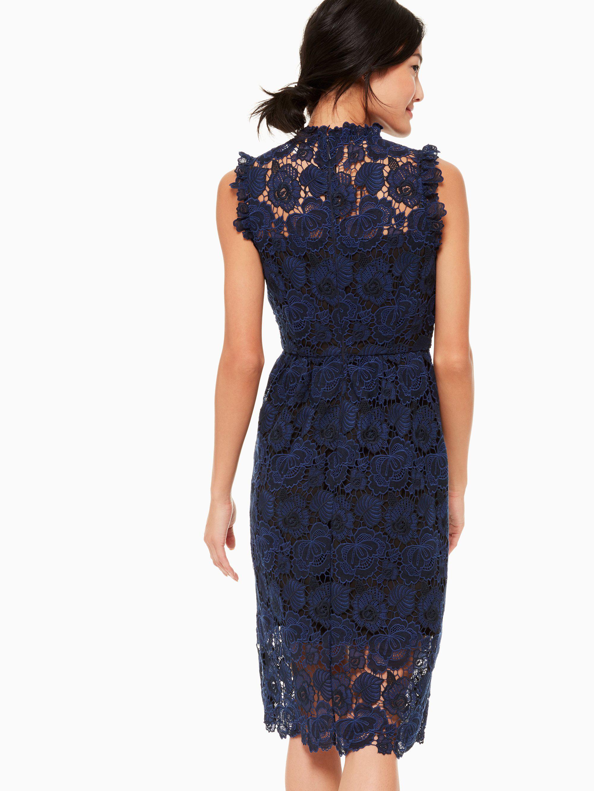 kate spade blue lace dress