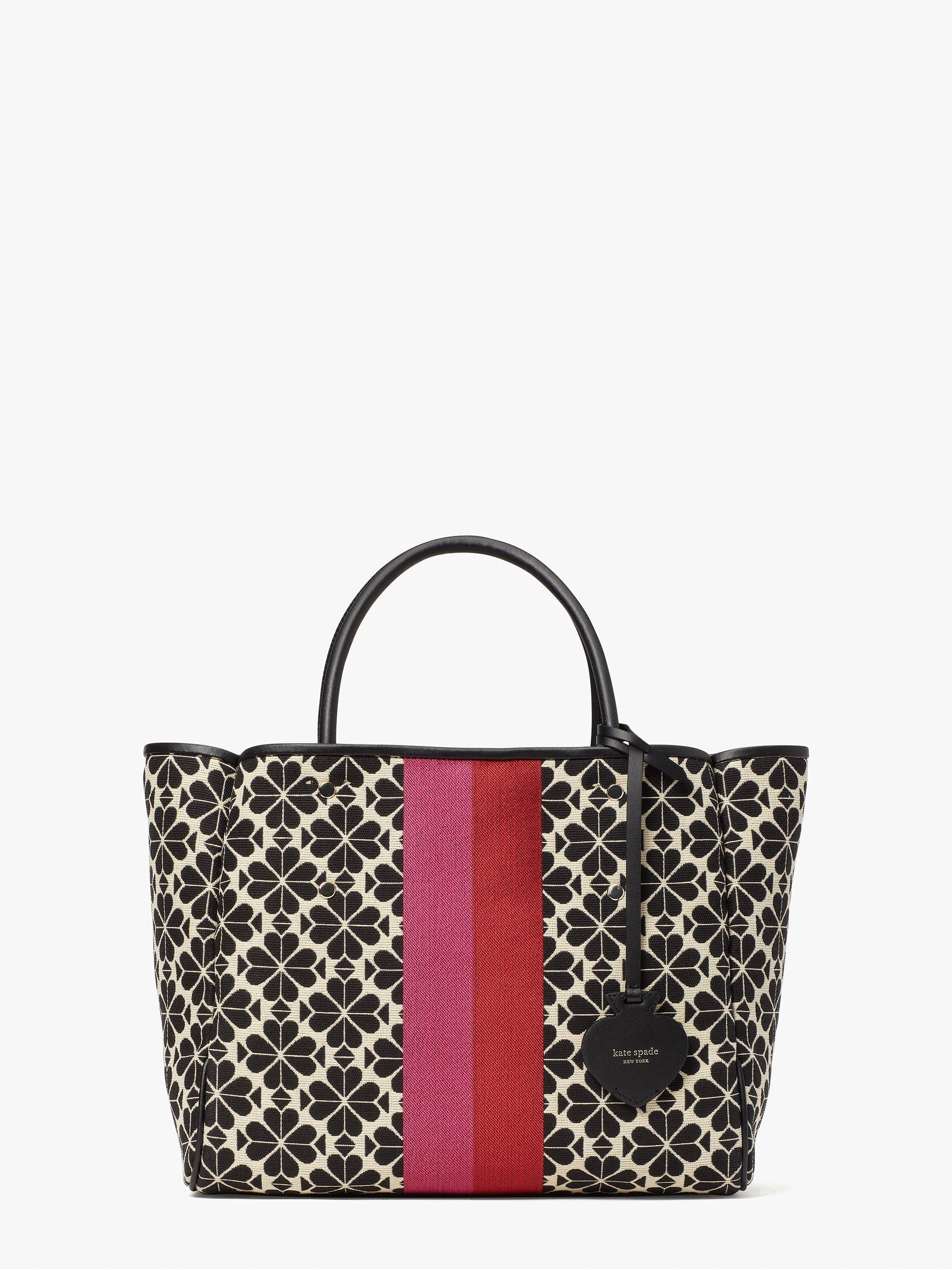 Spade Flower Jacquard Stripe Everything Medium Tote