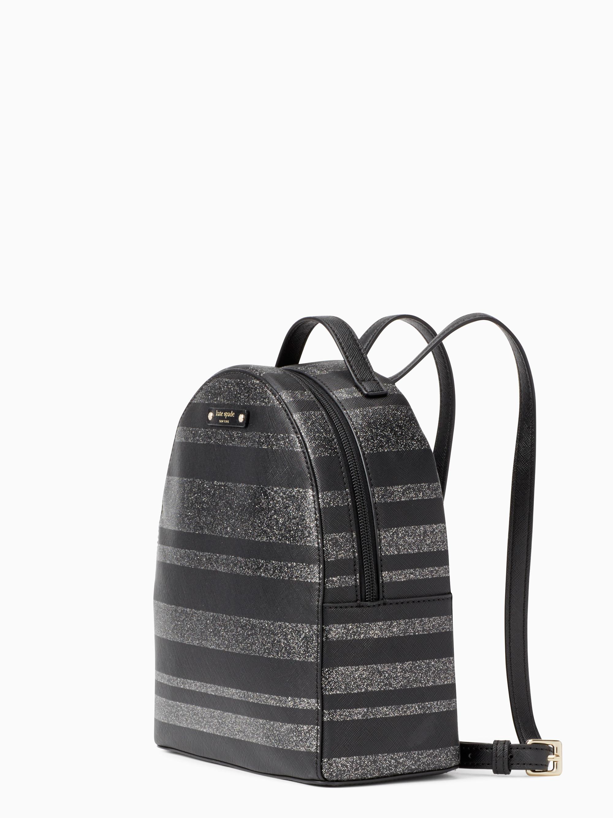 kate spade backpack glitter