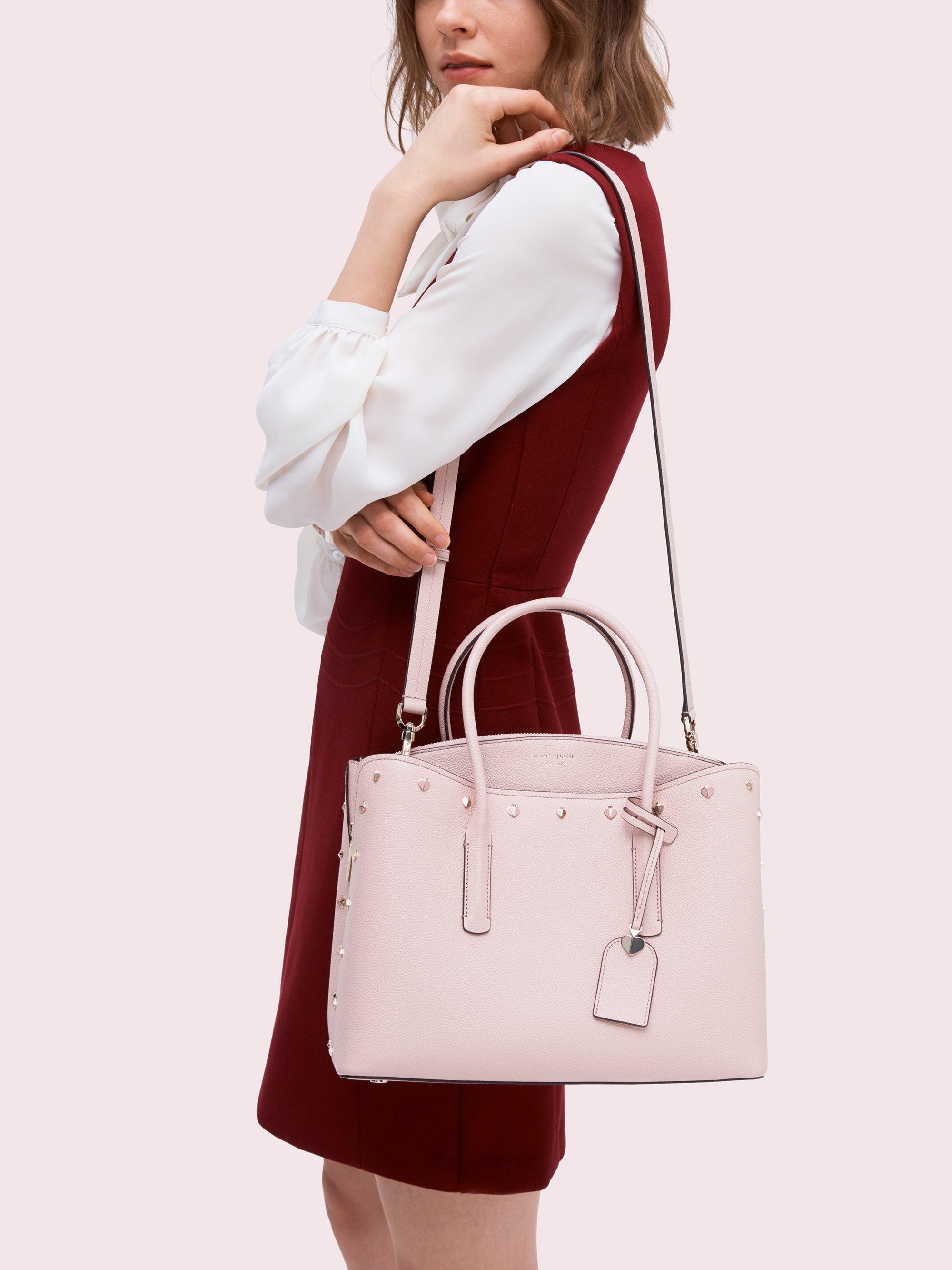 margaux spade stud large satchel