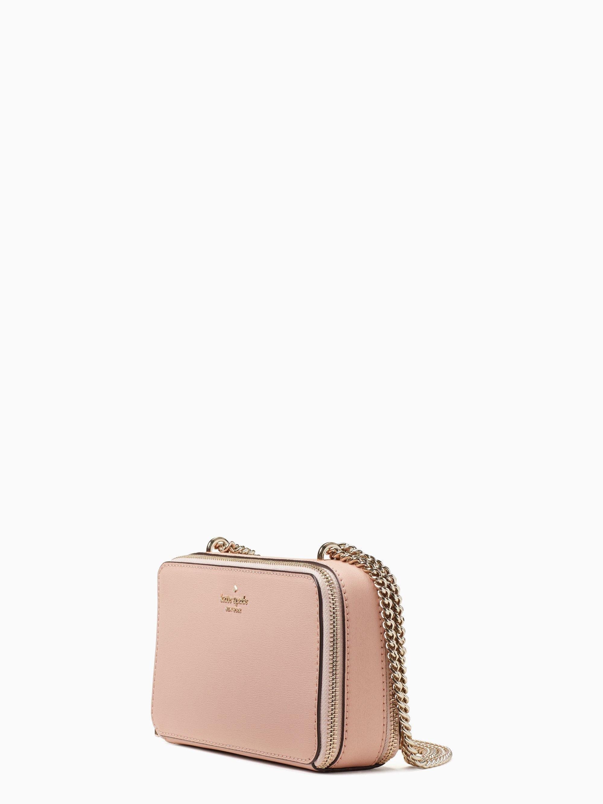 Kate Spade Leather Connie Double Chain Zip Crossbody - Lyst