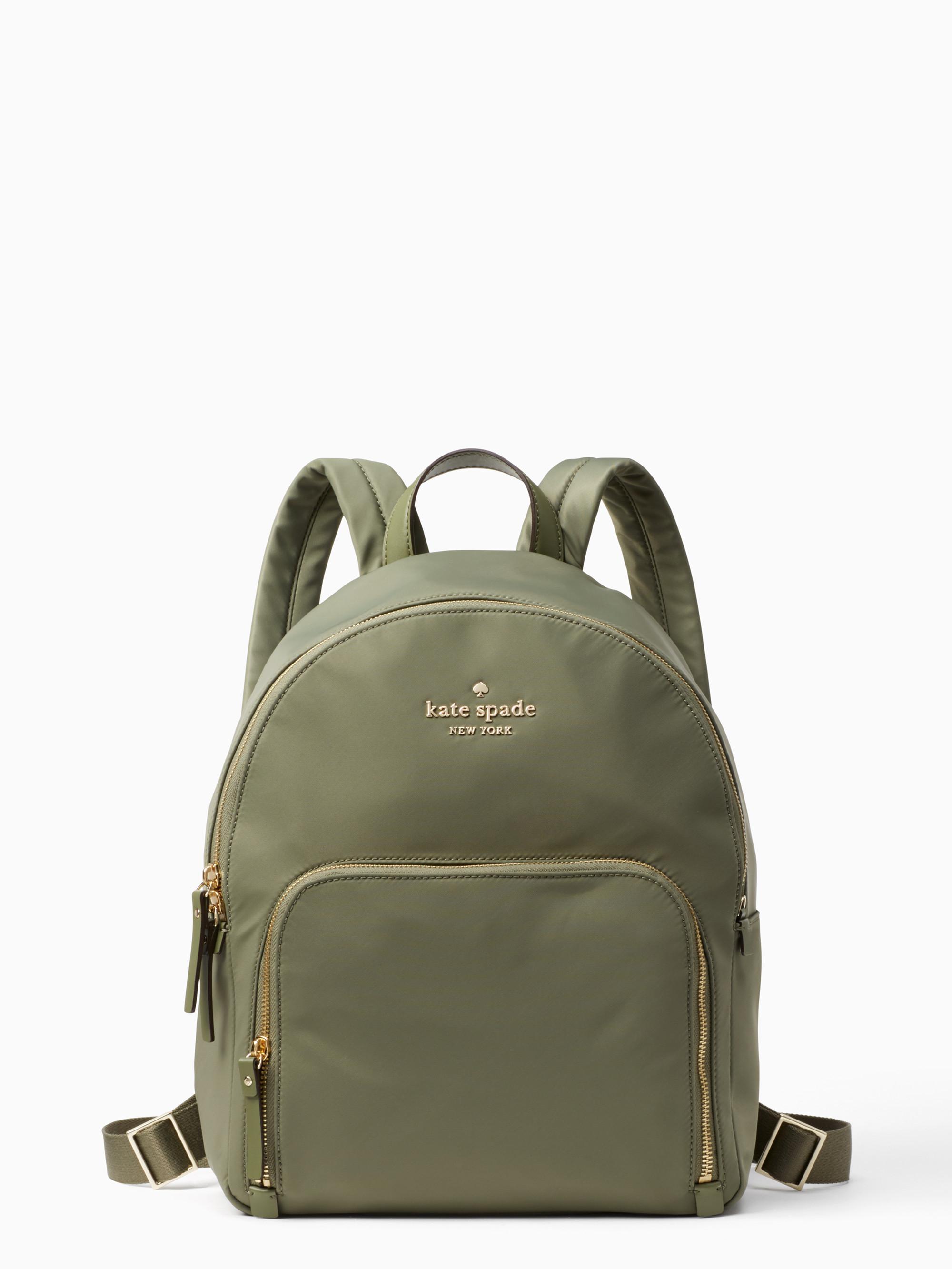 kate spade olive green backpack