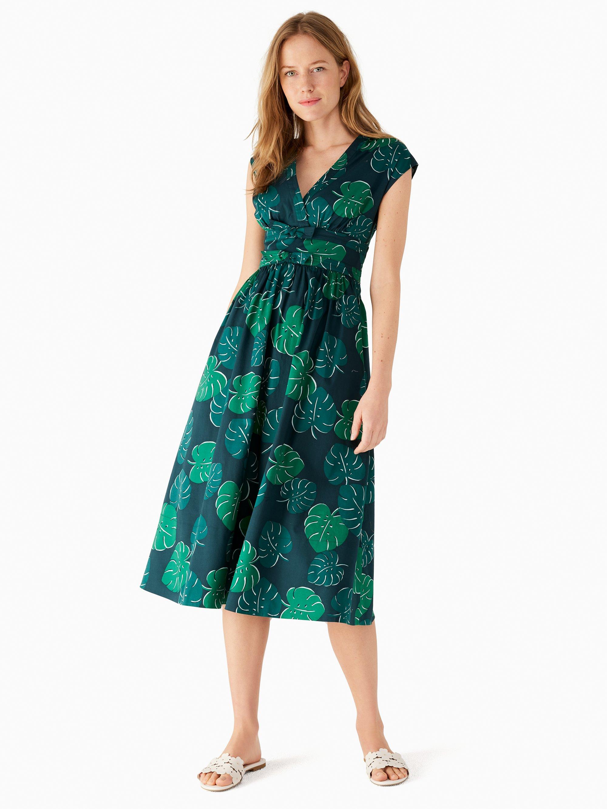 kate spade green floral dress