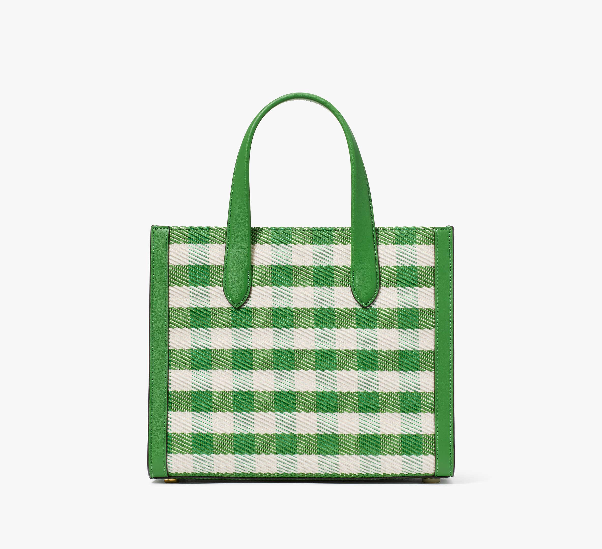 Kate Spade Manhattan Gingham Tweed Fabric Small Tote in Green Lyst UK
