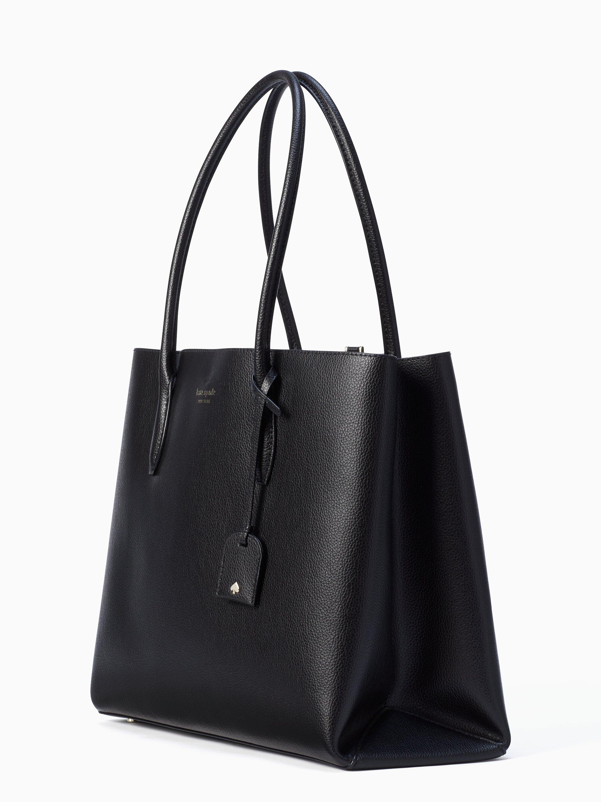 Kate Spade Leather Eva Large Tote in Black - Lyst